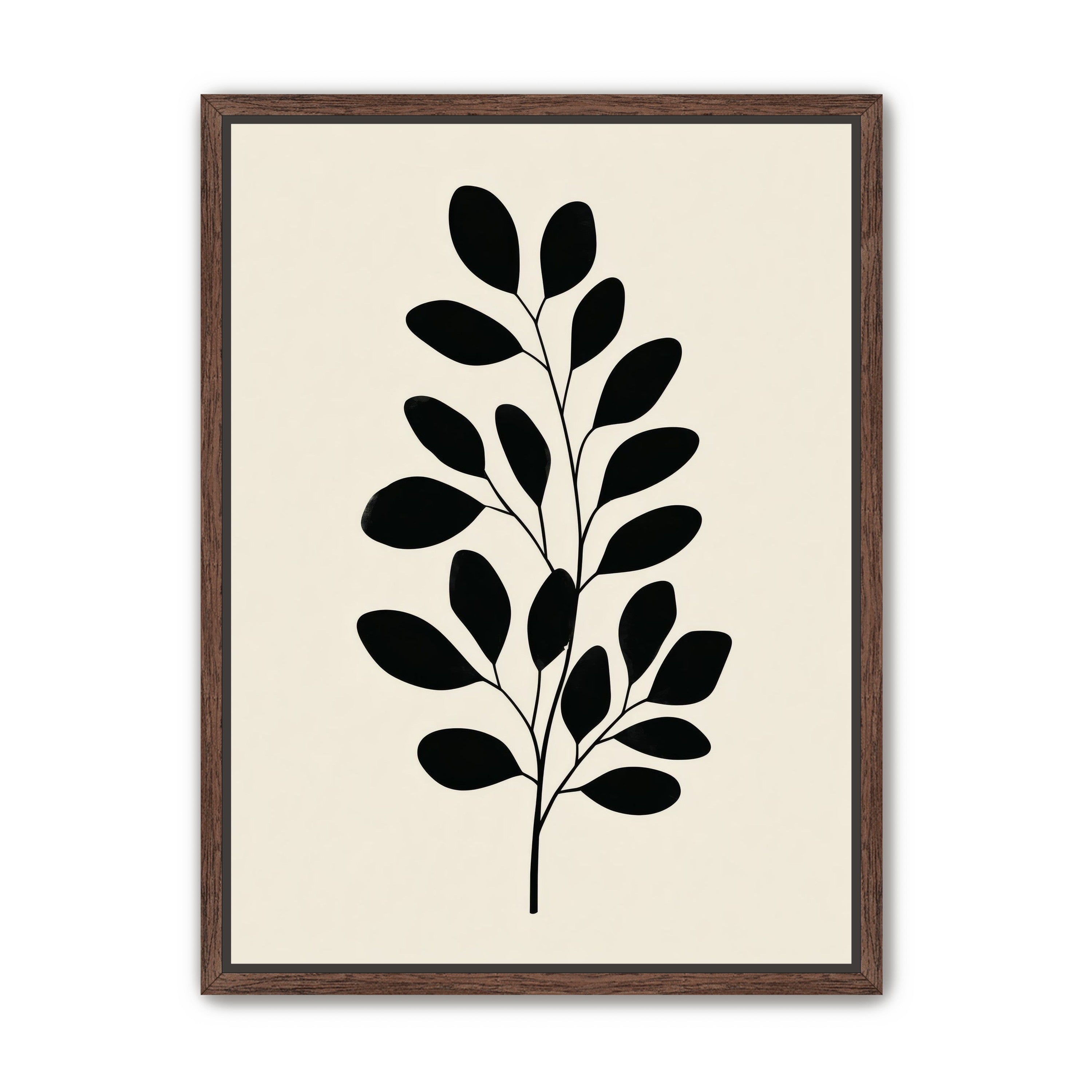 Plant Cutout on Cream