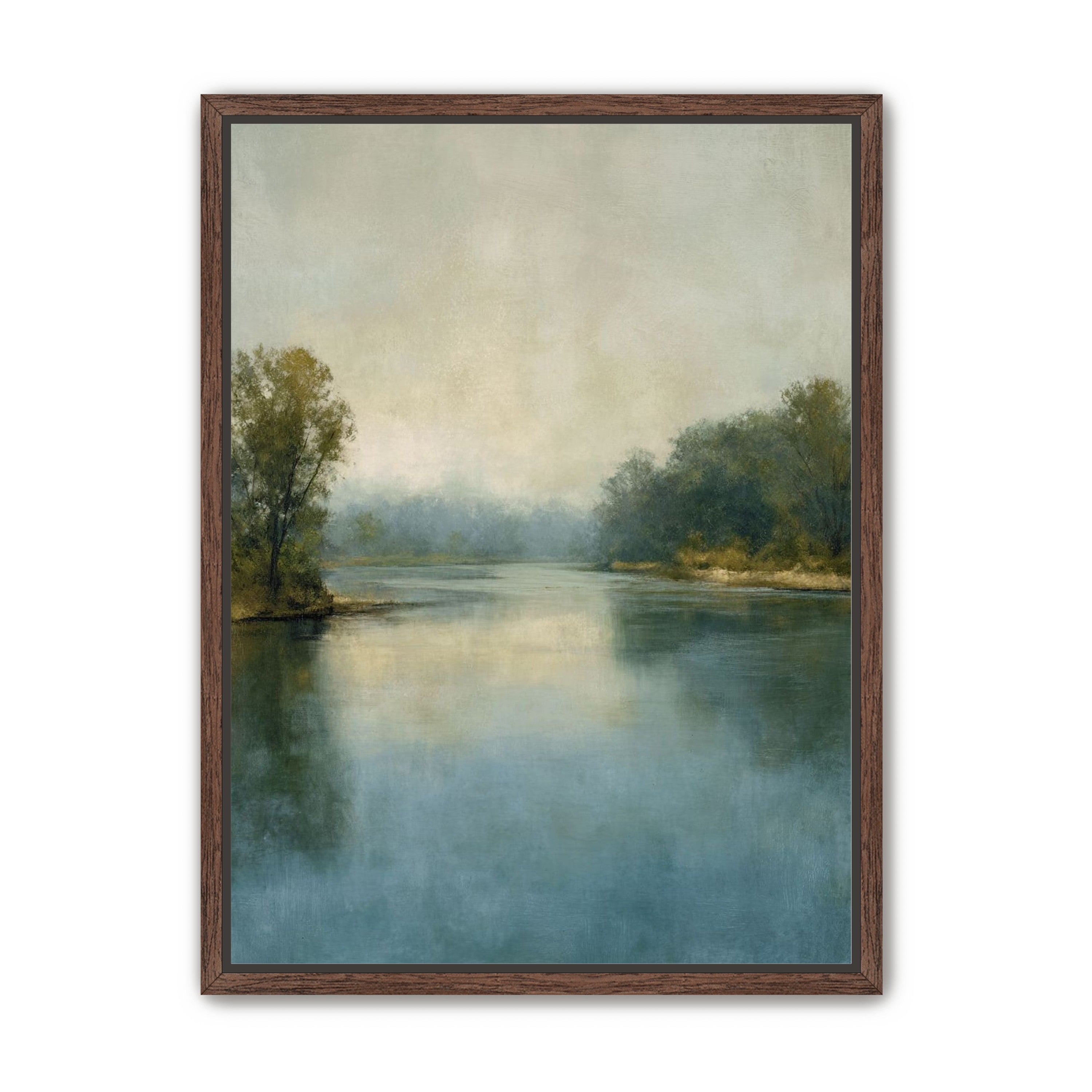 Misty bend in the river