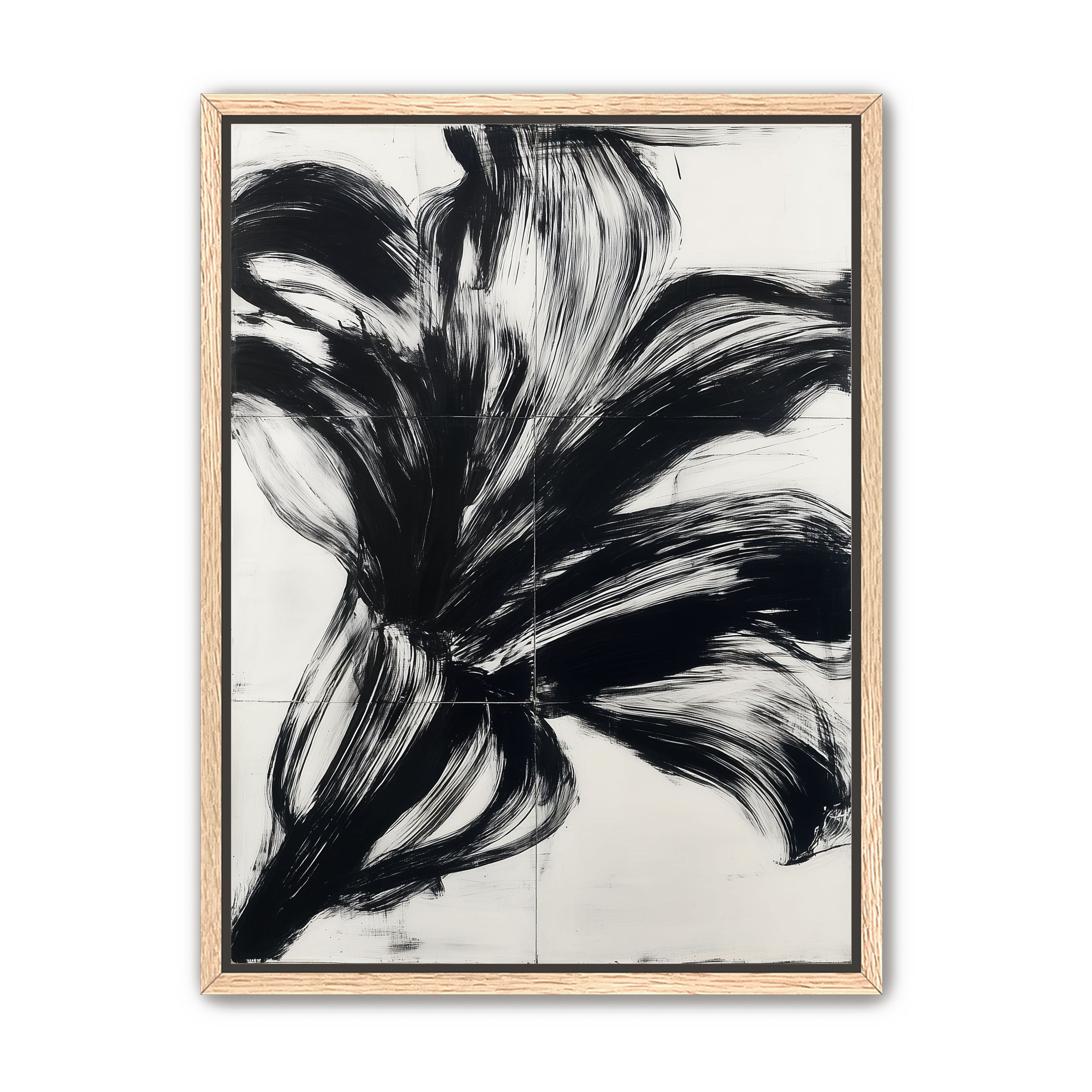 Black surge on white grid