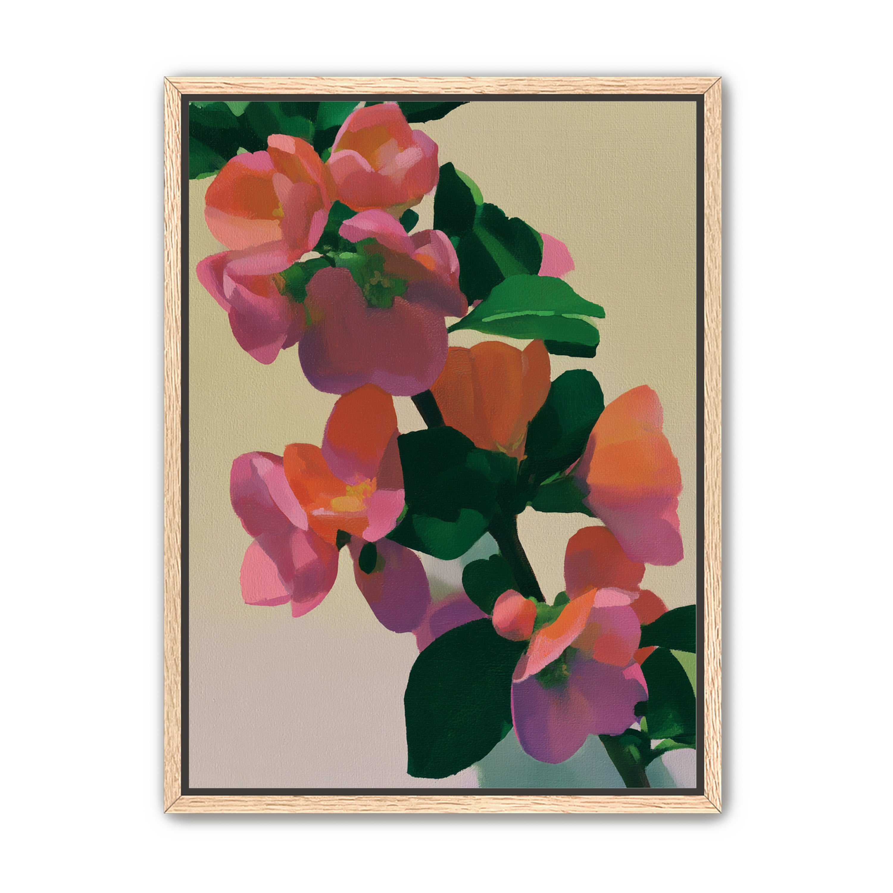Flowers among dark leaves