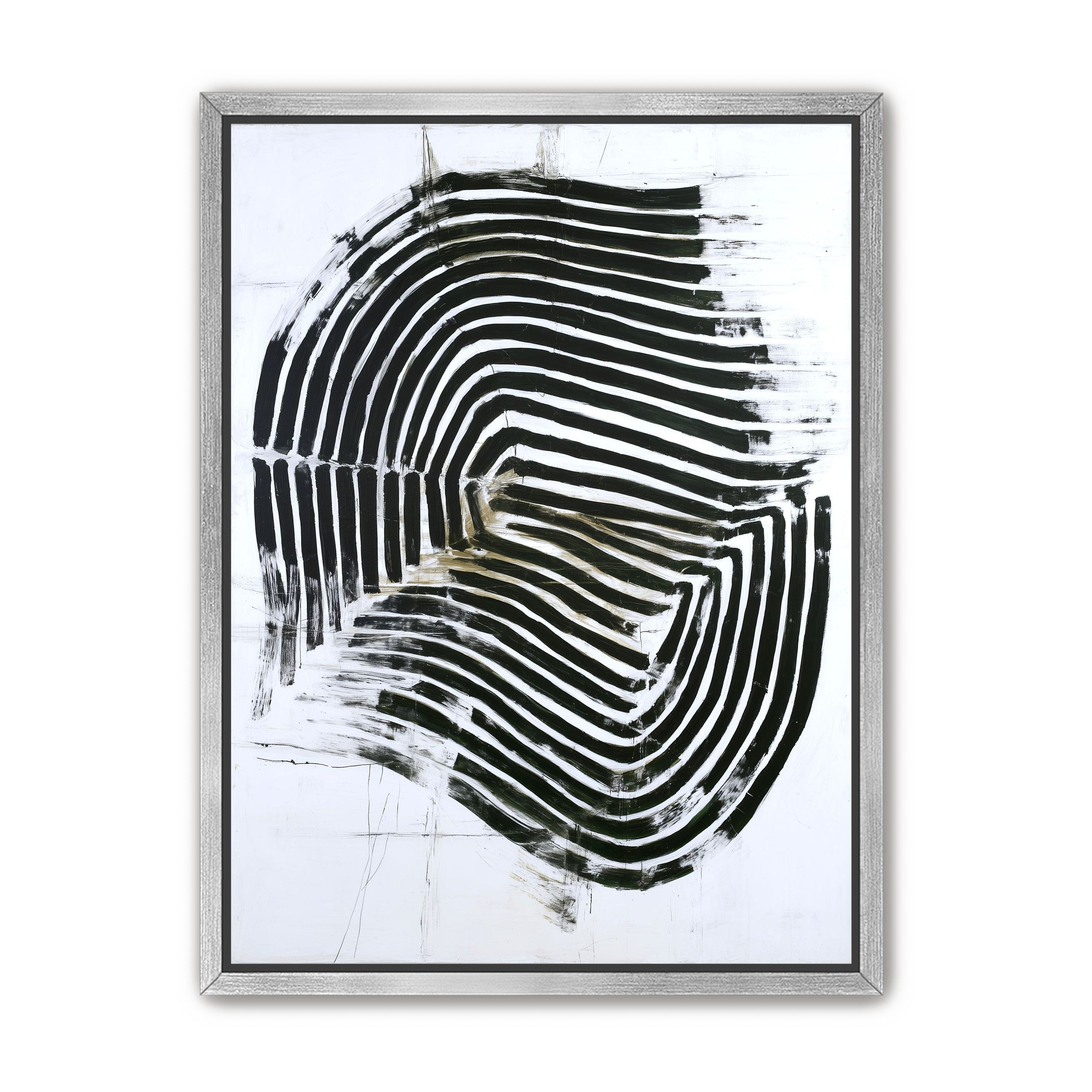 Black bands turning inward