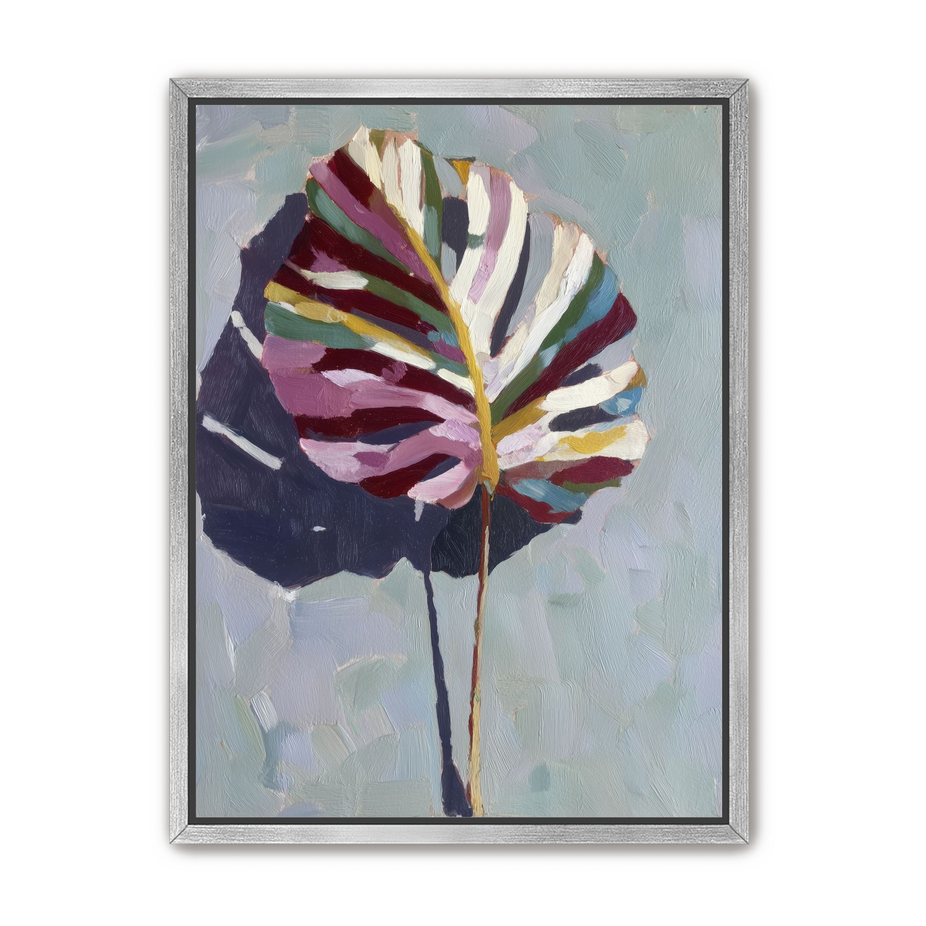 Leaf with Multicolored Veins