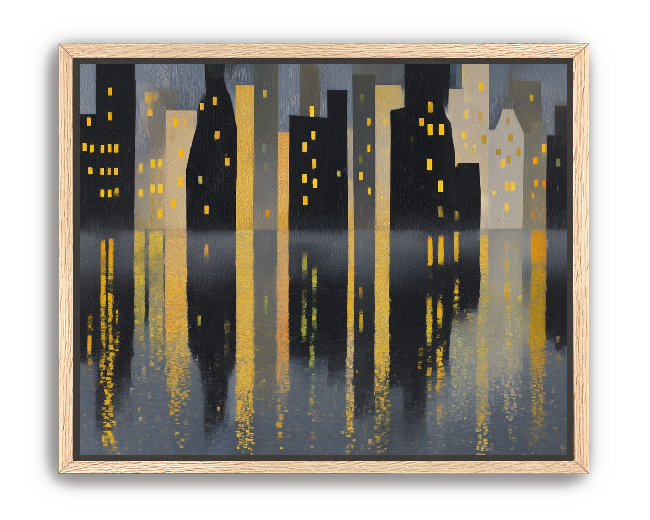 Windows above their reflections