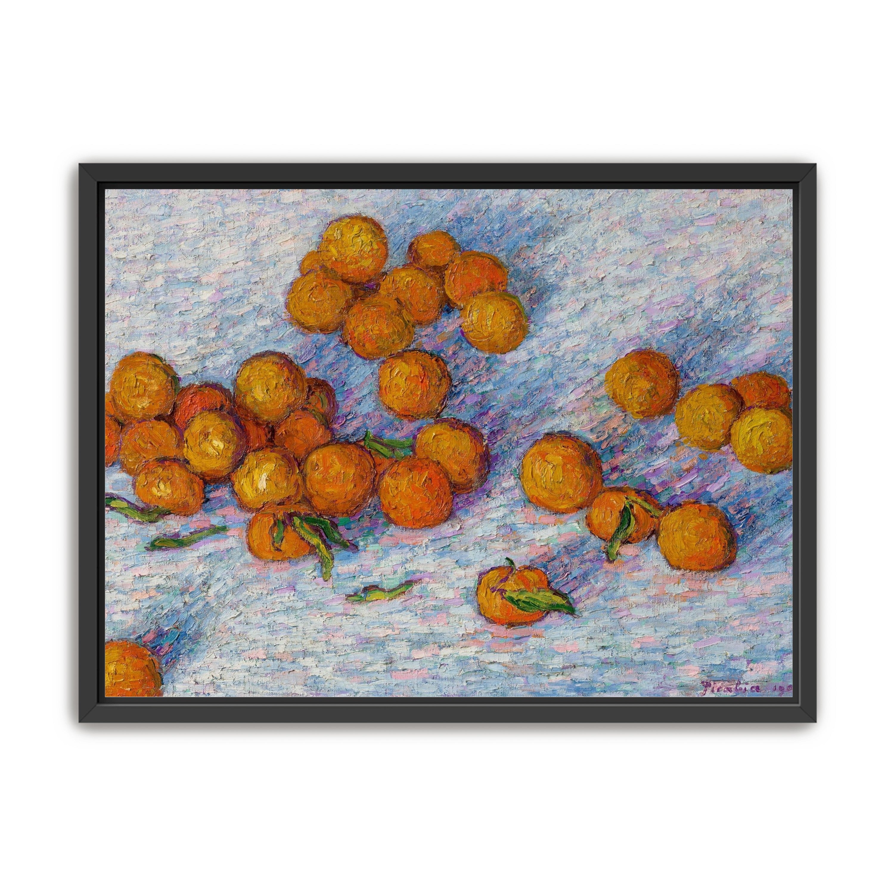 Oranges across the table