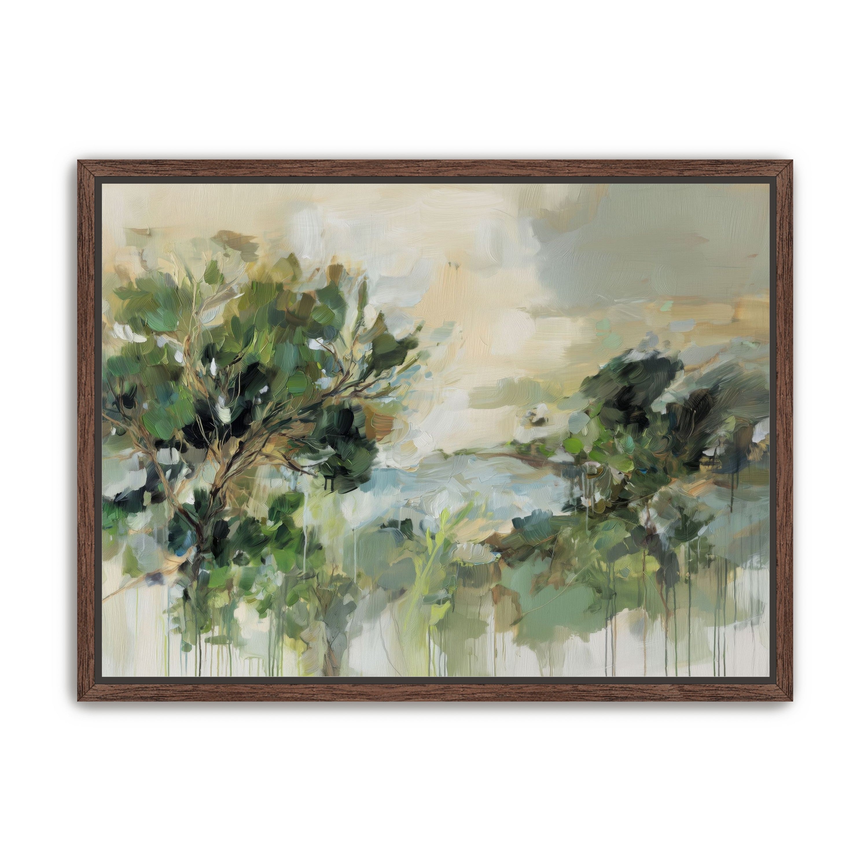 Hillside Trees in Loose Paint