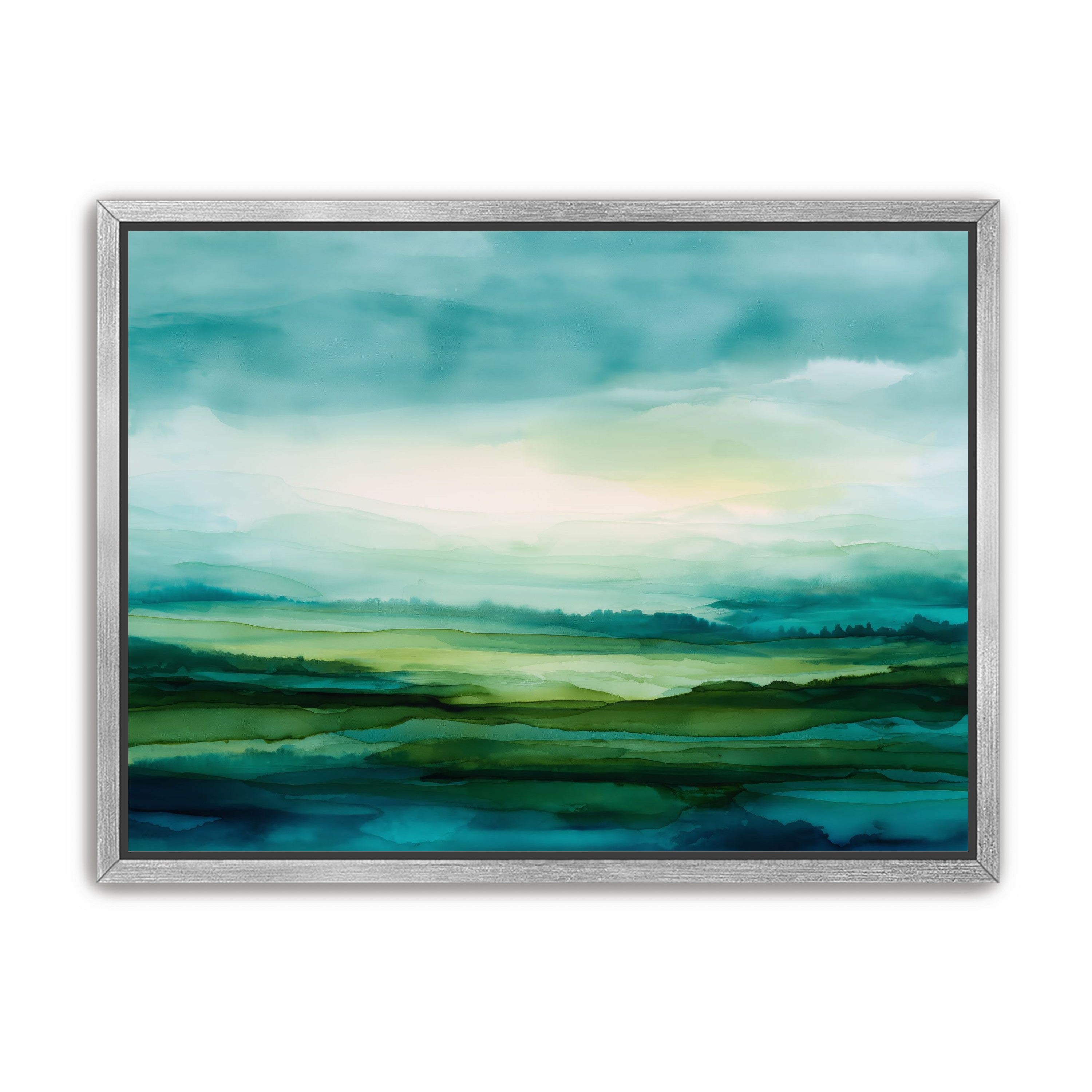 Emerald Bleeding into Teal
