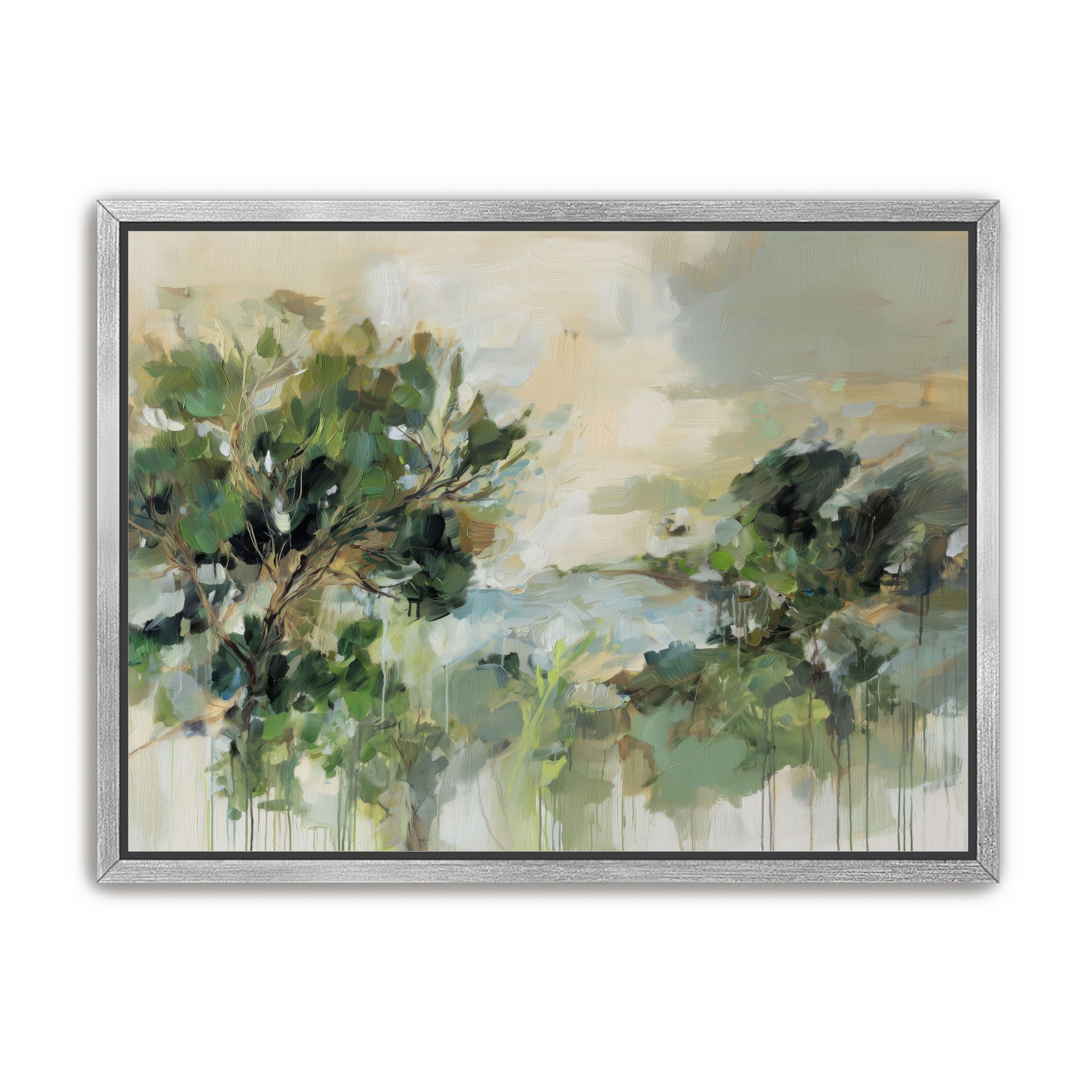 Hillside Trees in Loose Paint