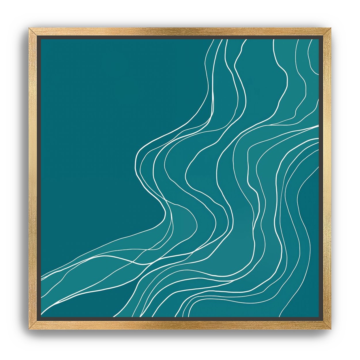 Ink Traced on Teal Surface