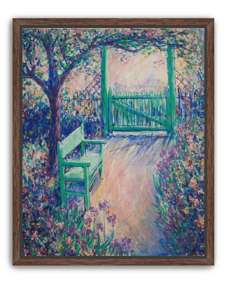 Green chair within the porch