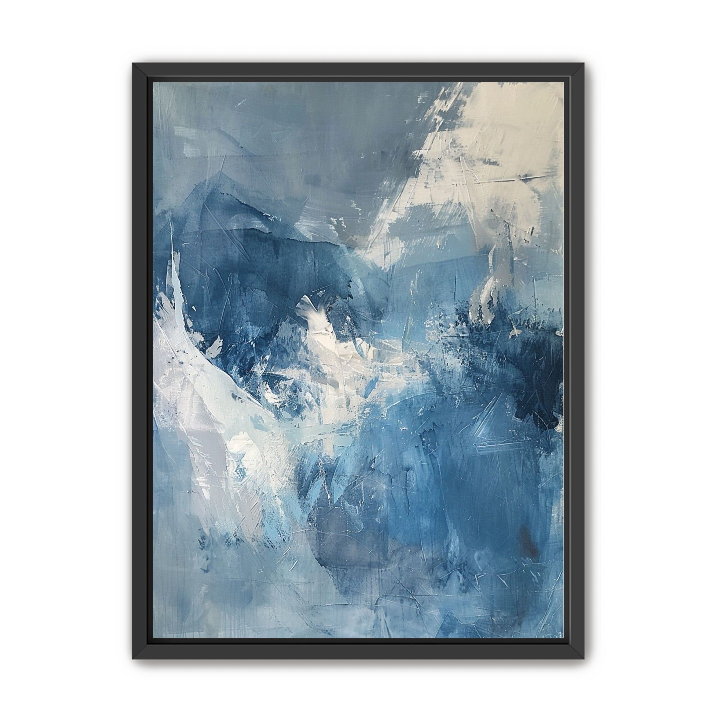 Blue slipping into white
