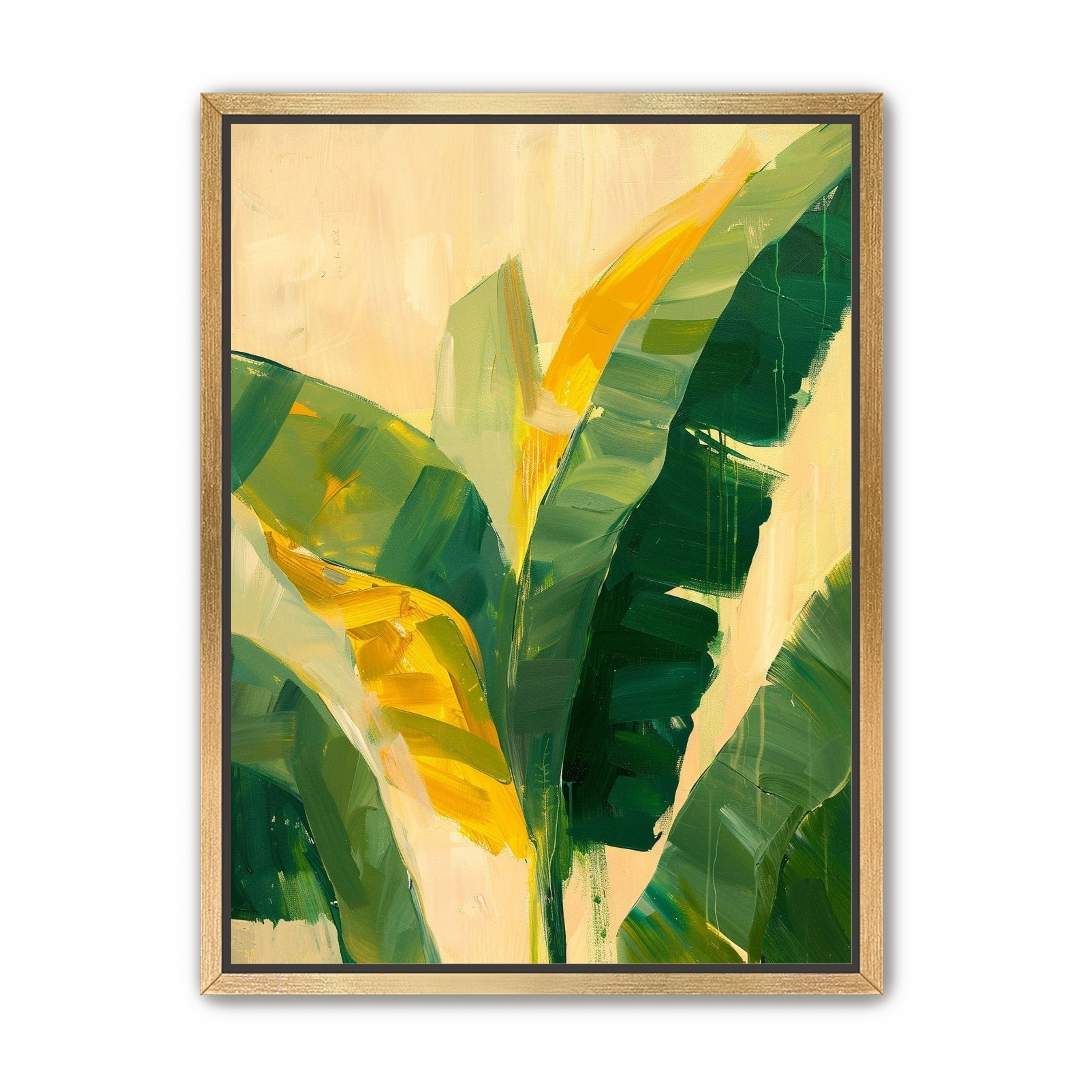 Yellow breaks through green leaves