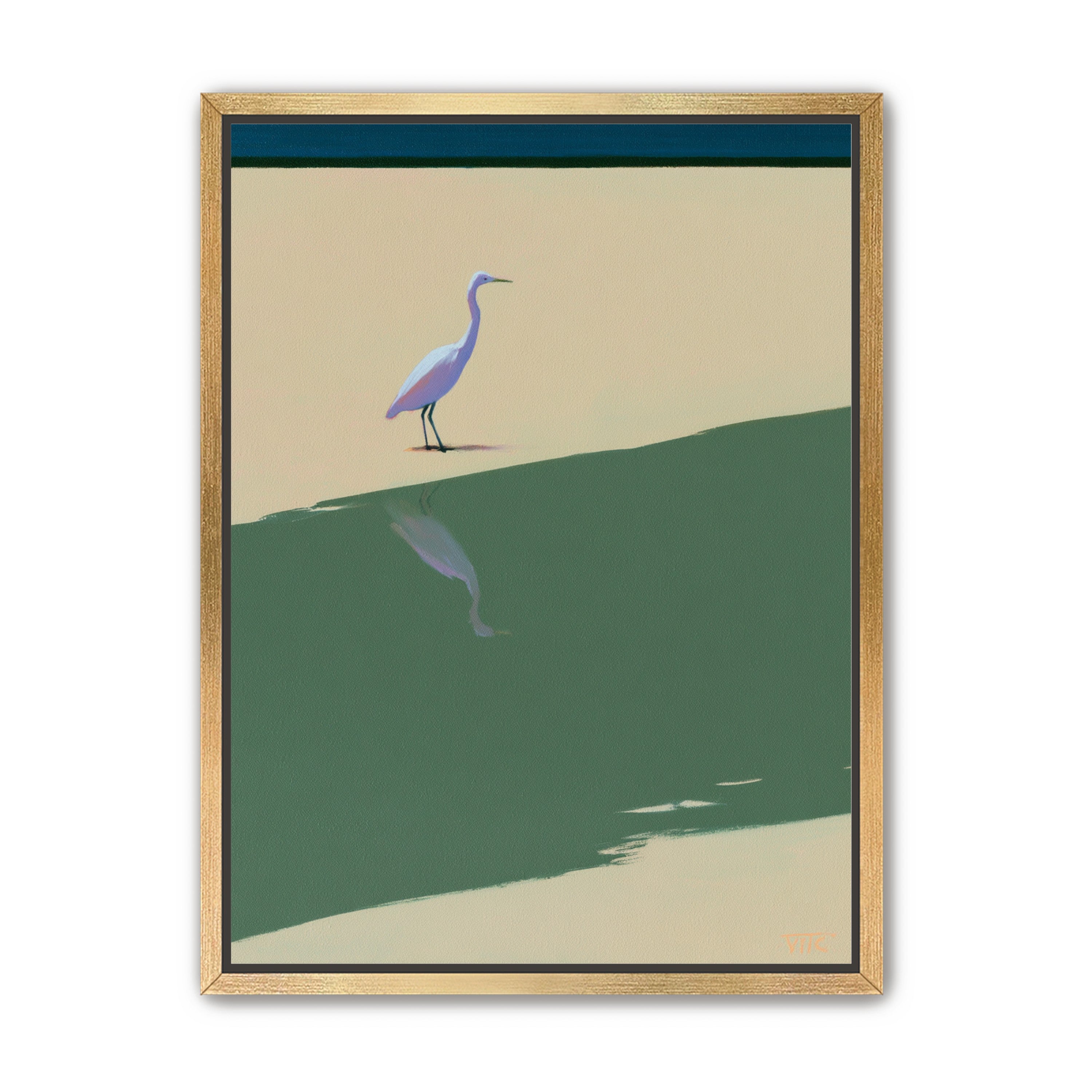 Where the egret doubles