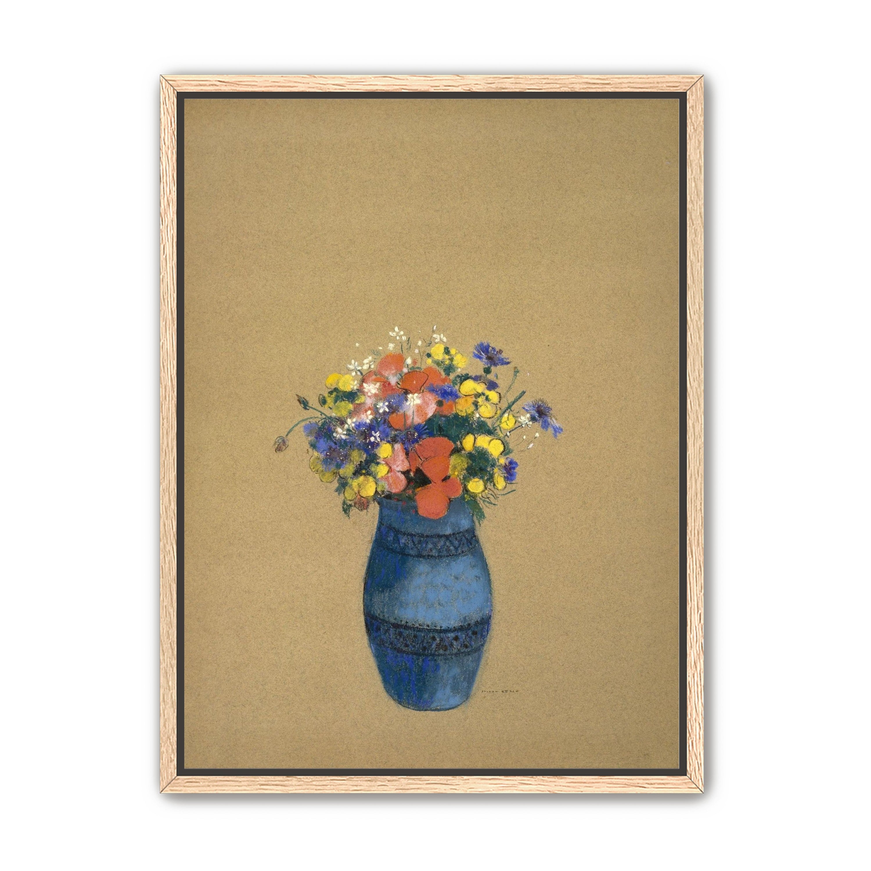 A quiet vase of wildflowers