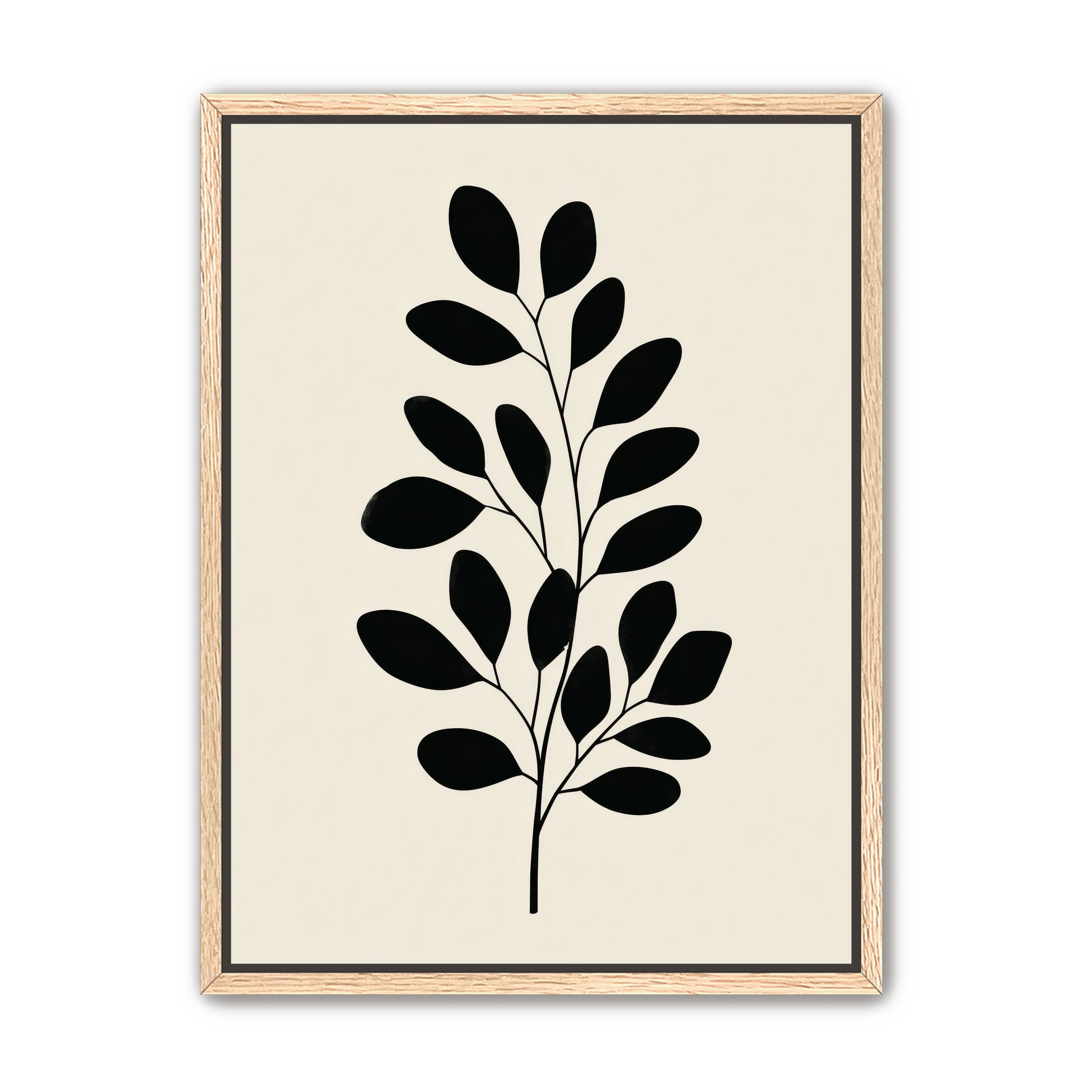 Plant Cutout on Cream