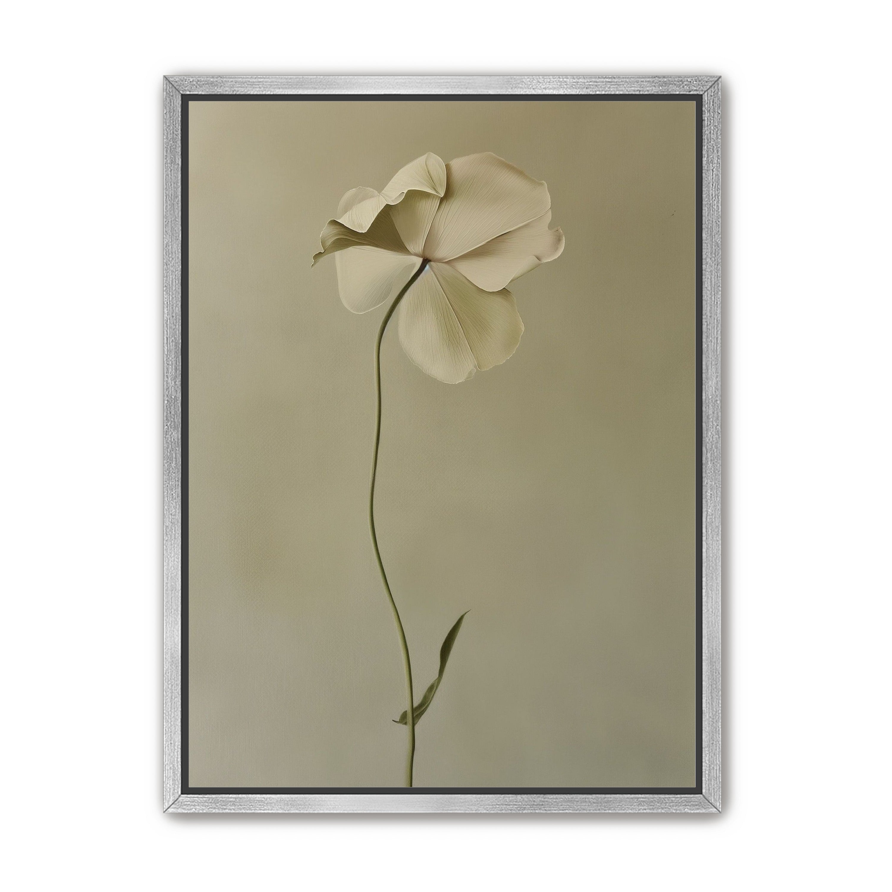 One flower leaning into quiet