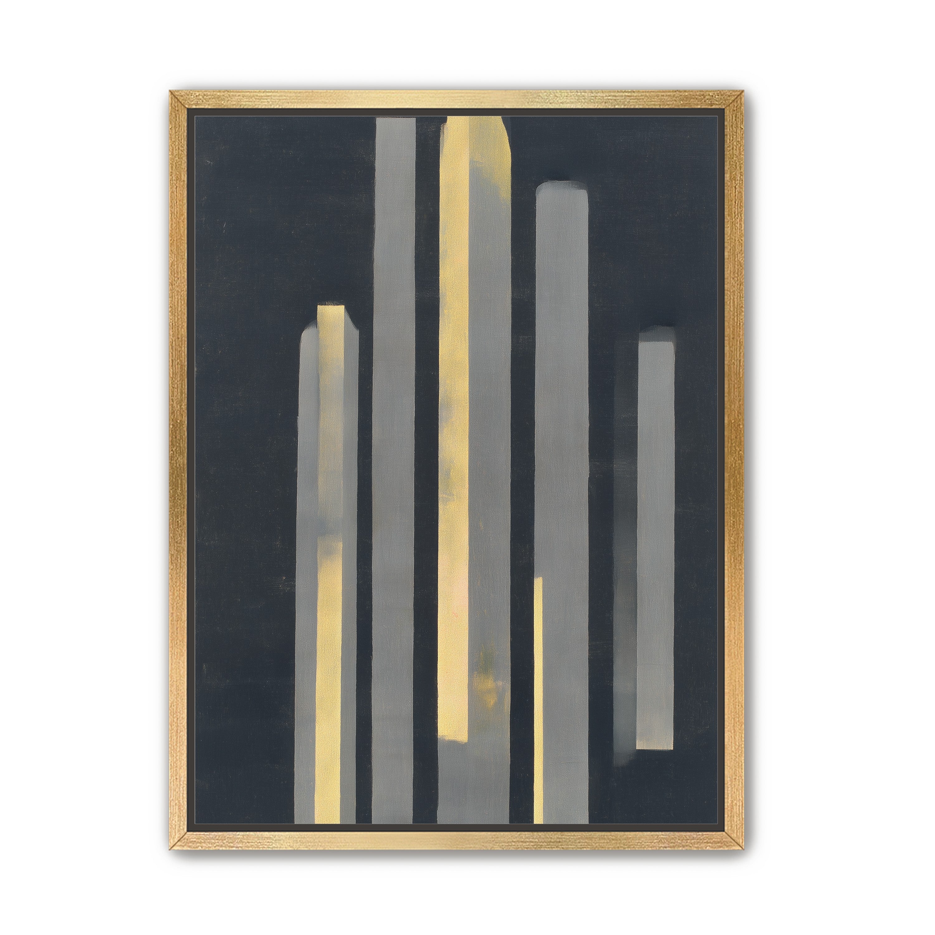 Yellow seeping through gray bars
