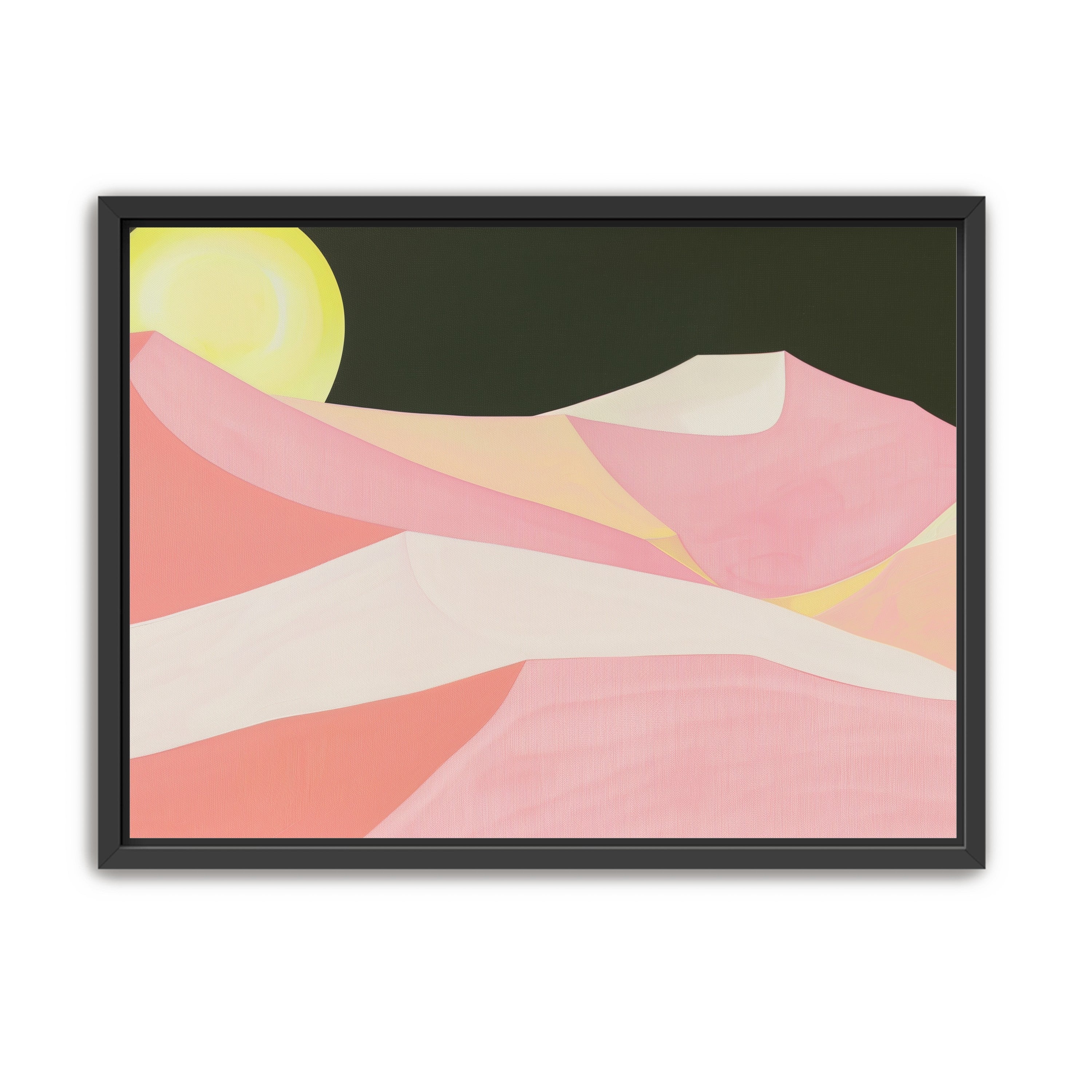 Sun over folded dunes