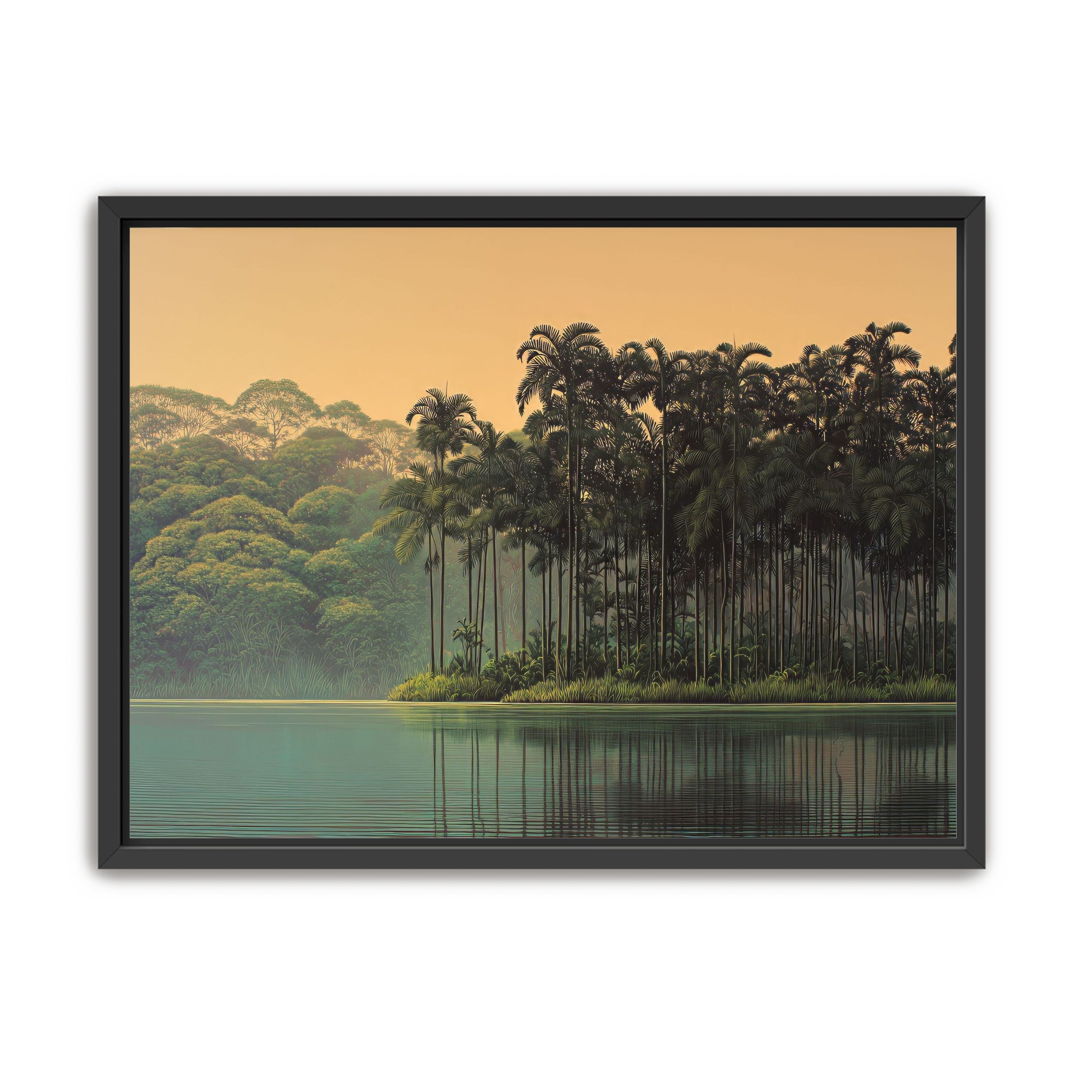 Tall Palms at Water