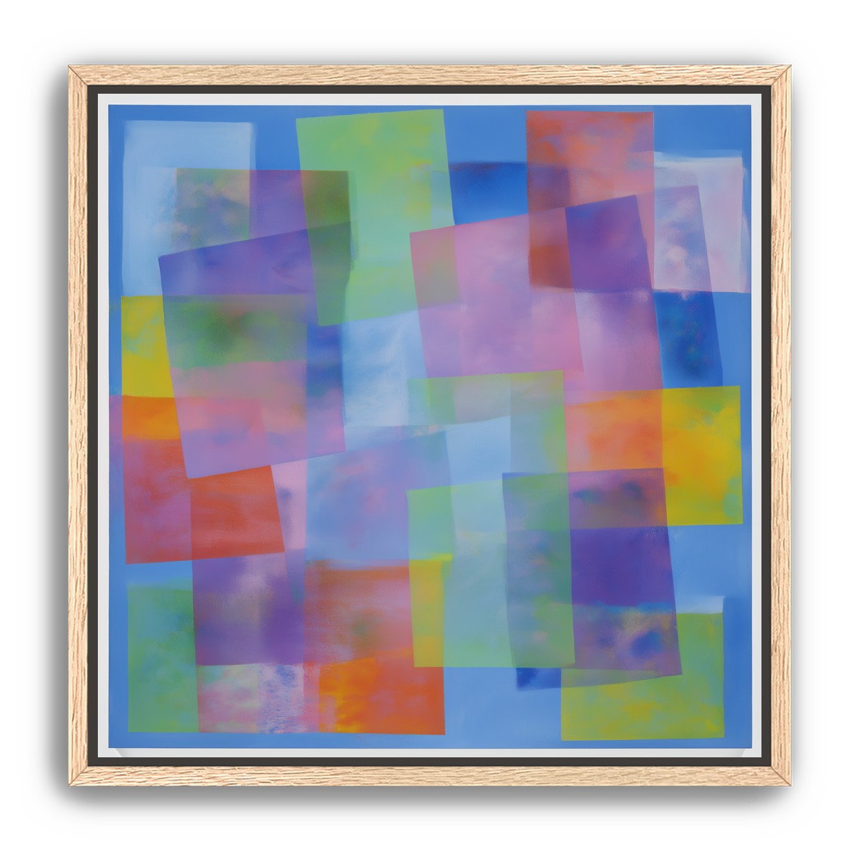 Blue field under shifting pastels