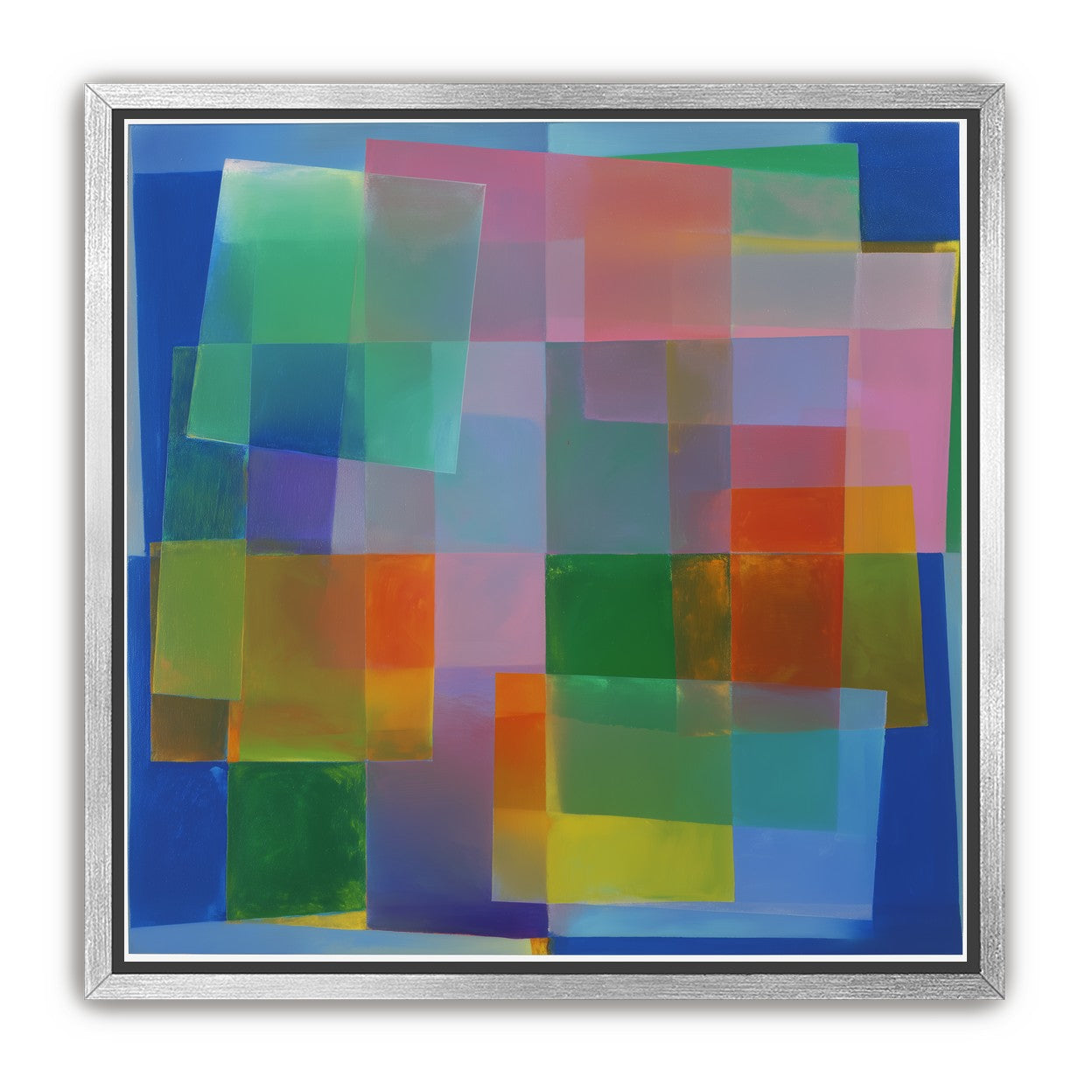 Blue depth under warm veils