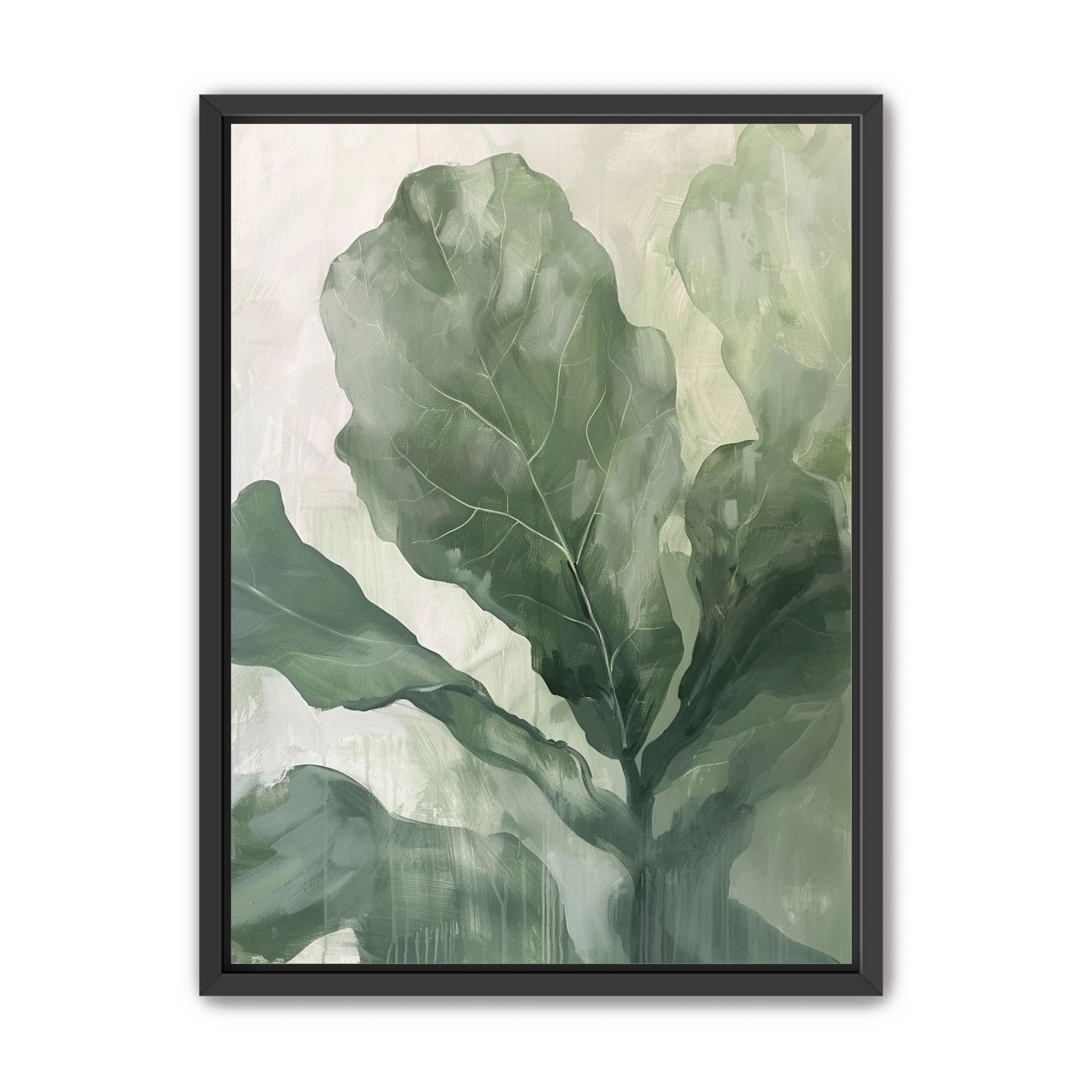 Sage leaves in pale light