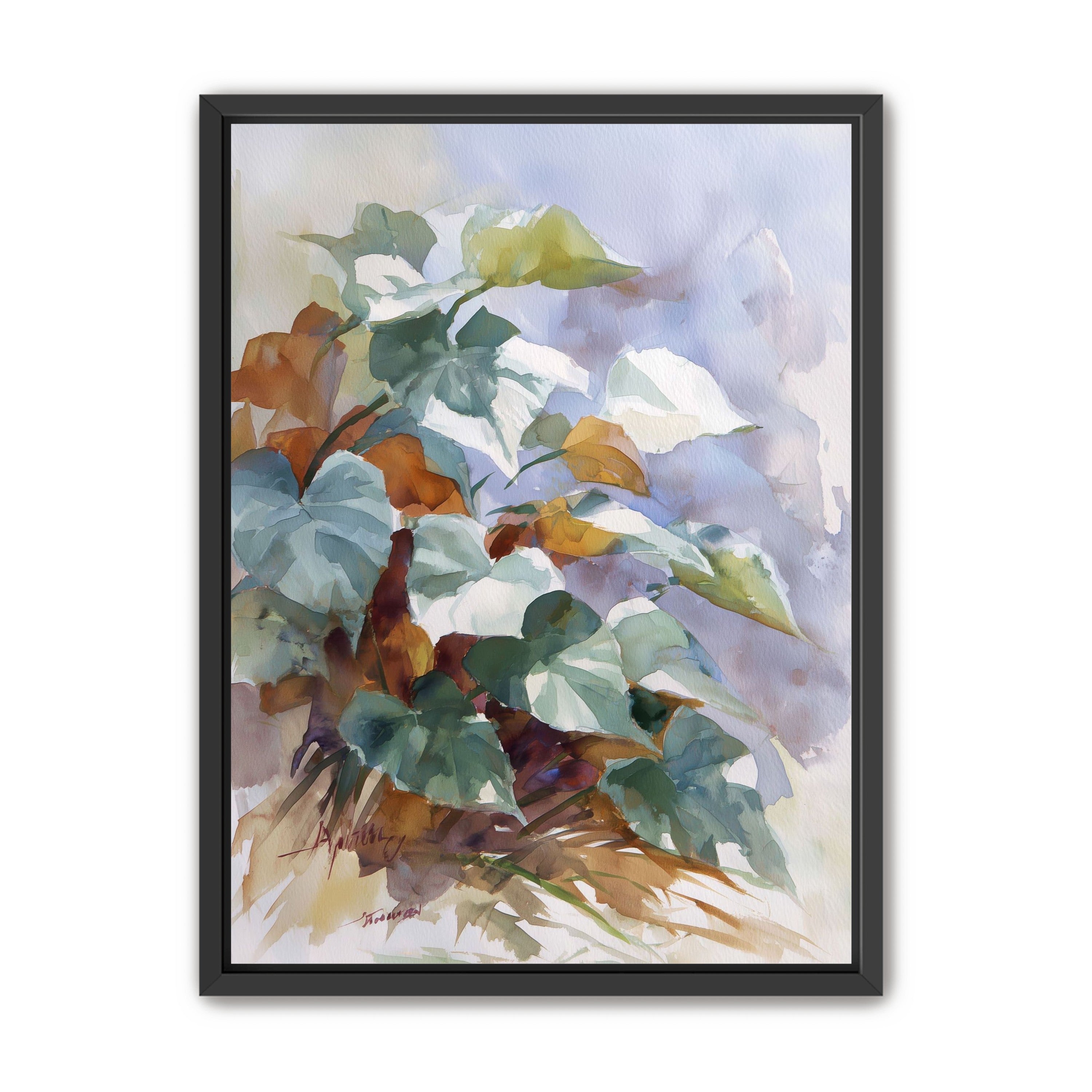 Garden Leaves After Rain