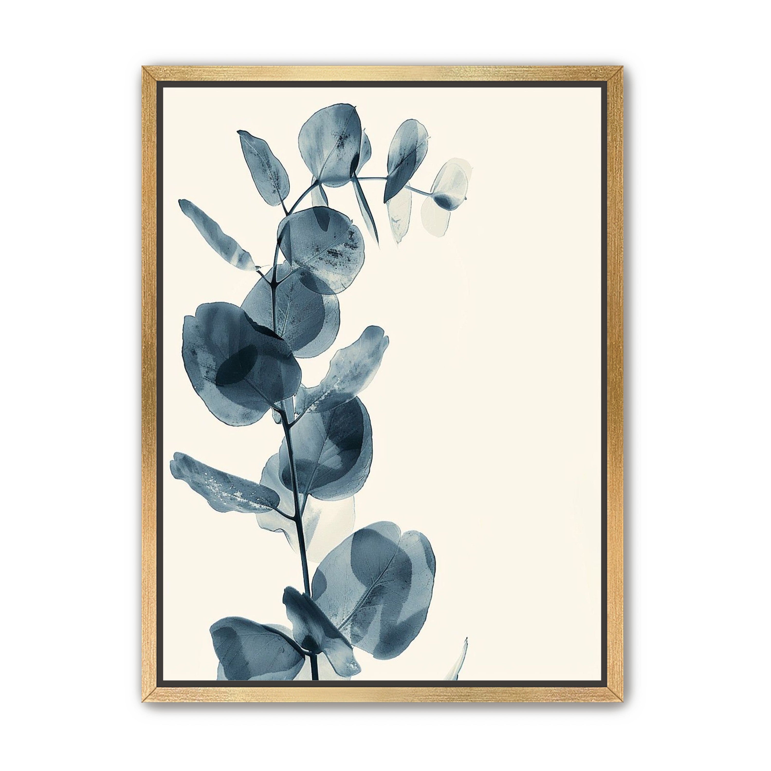 Blue leaves in quiet air