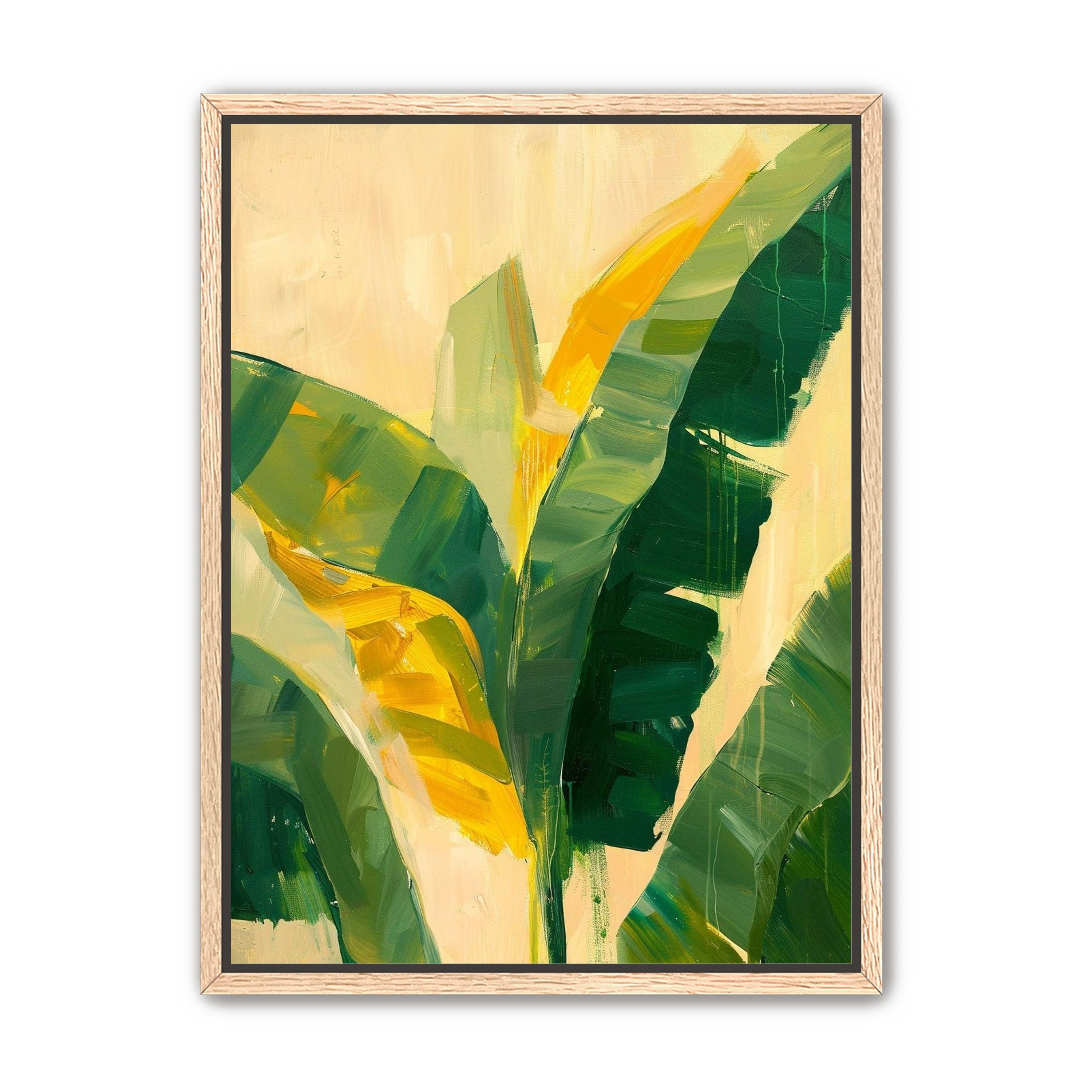 Yellow breaks through green leaves