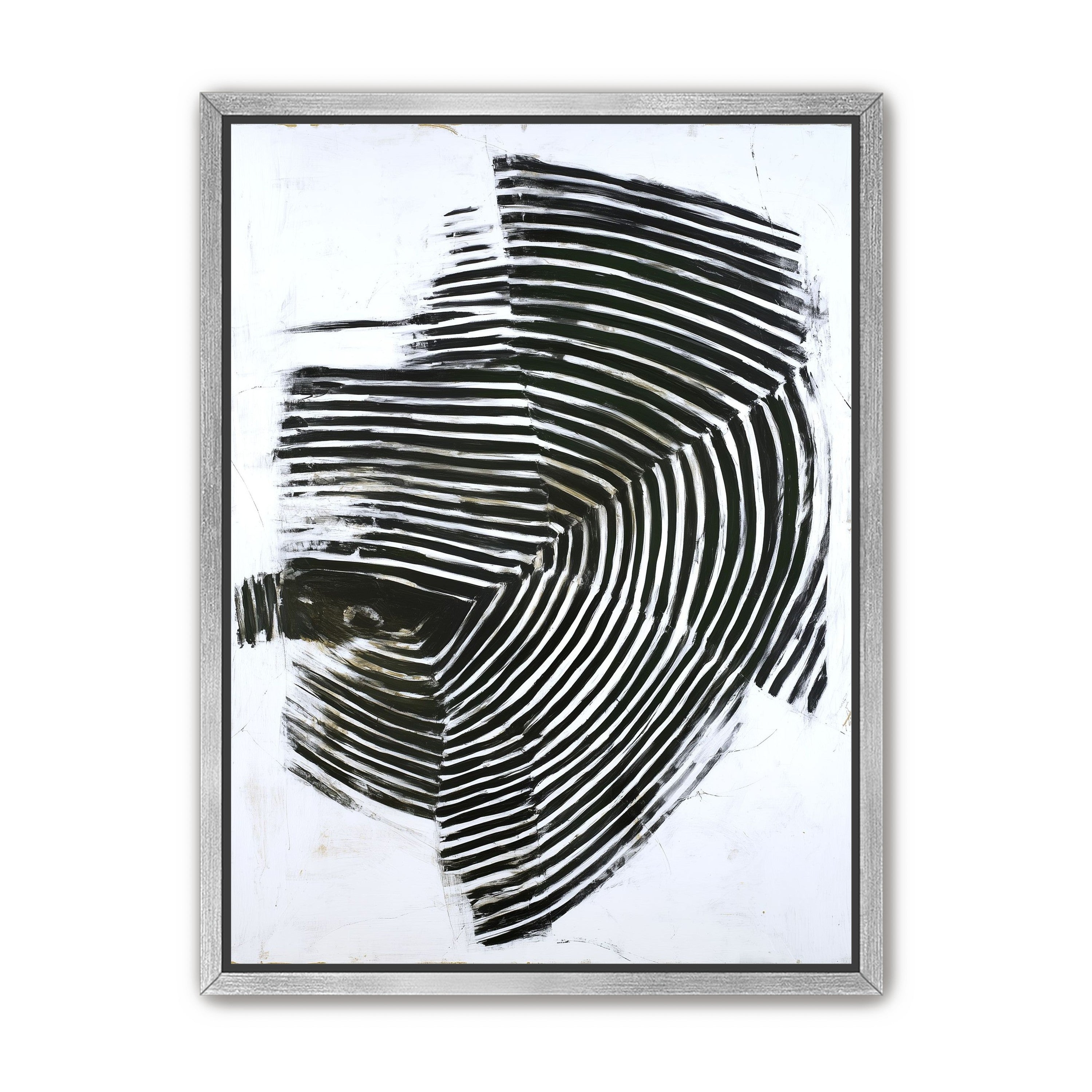 Black bands in white scrape