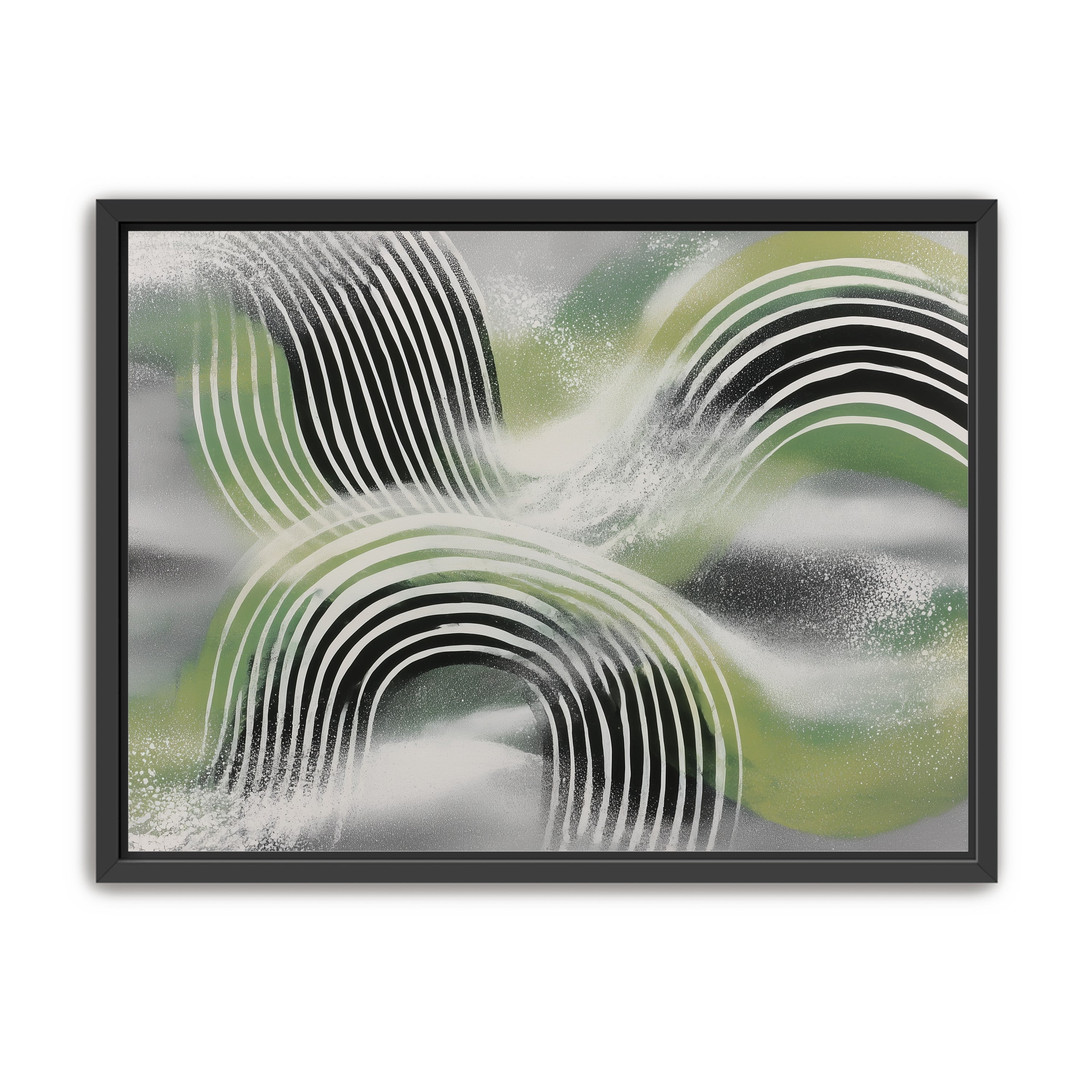 Stripes within the green haze