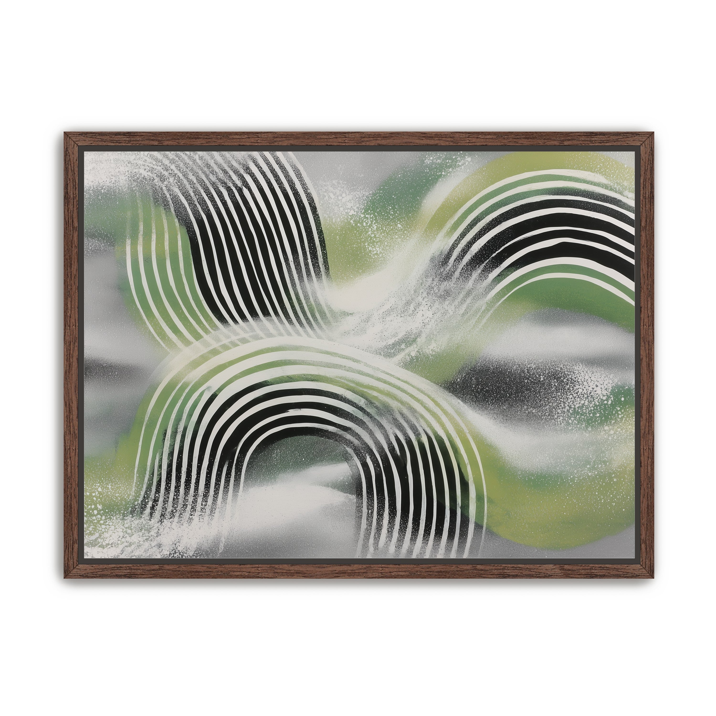 Stripes within the green haze