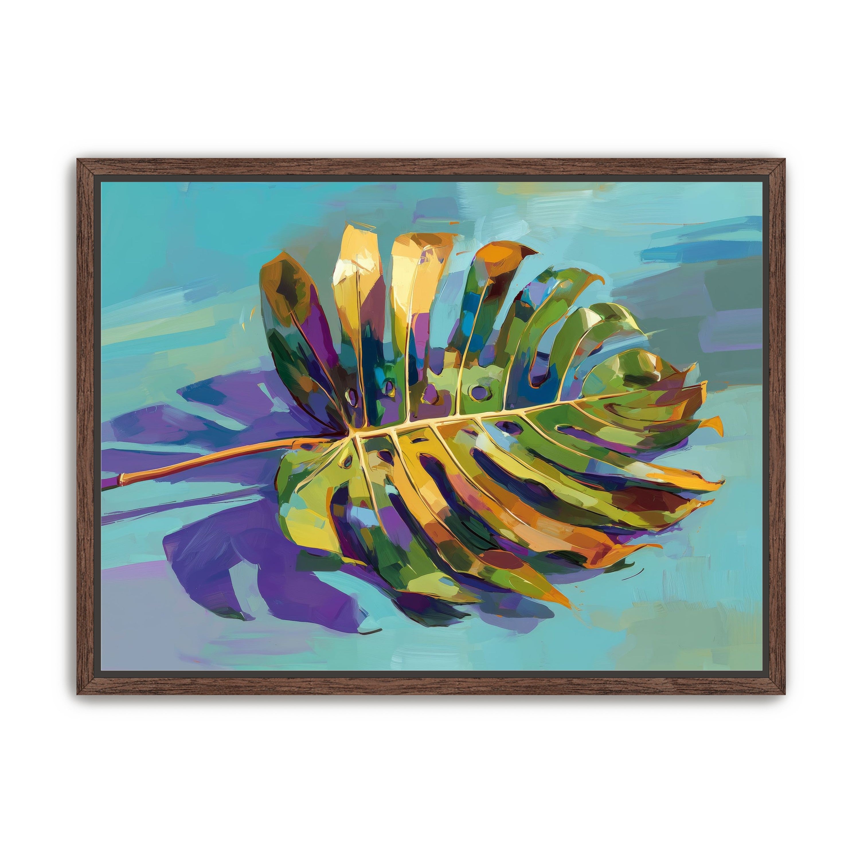 A Leaf Held in Color