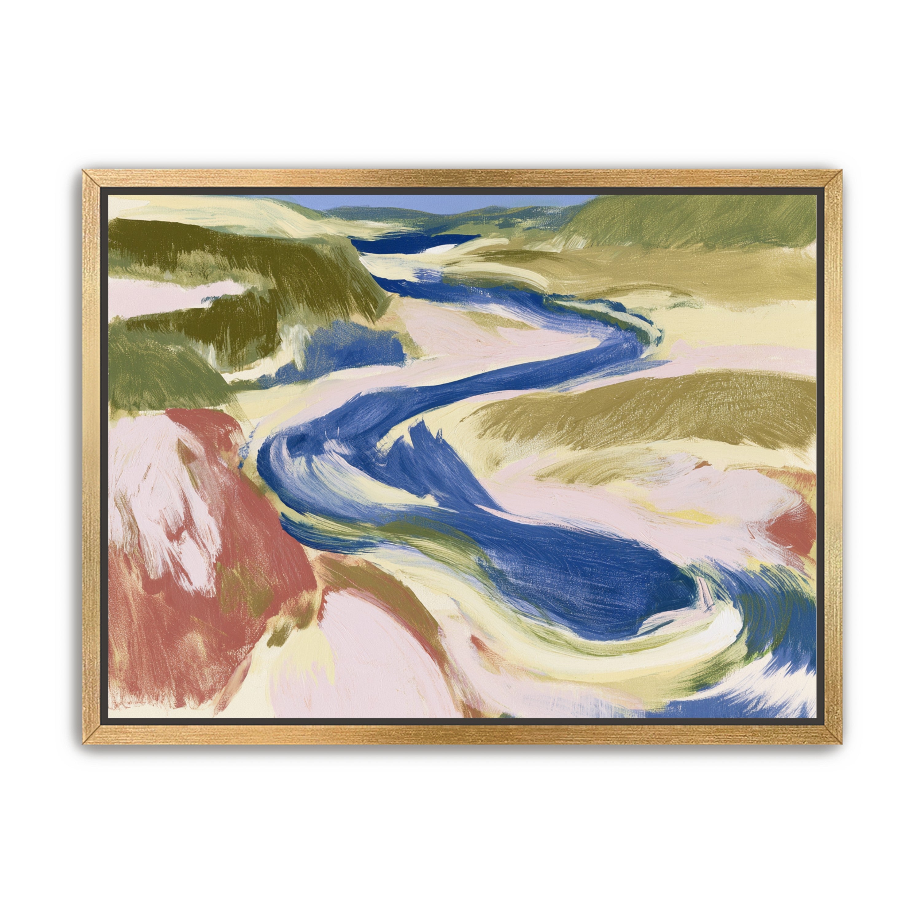 Blue bend through sandbars