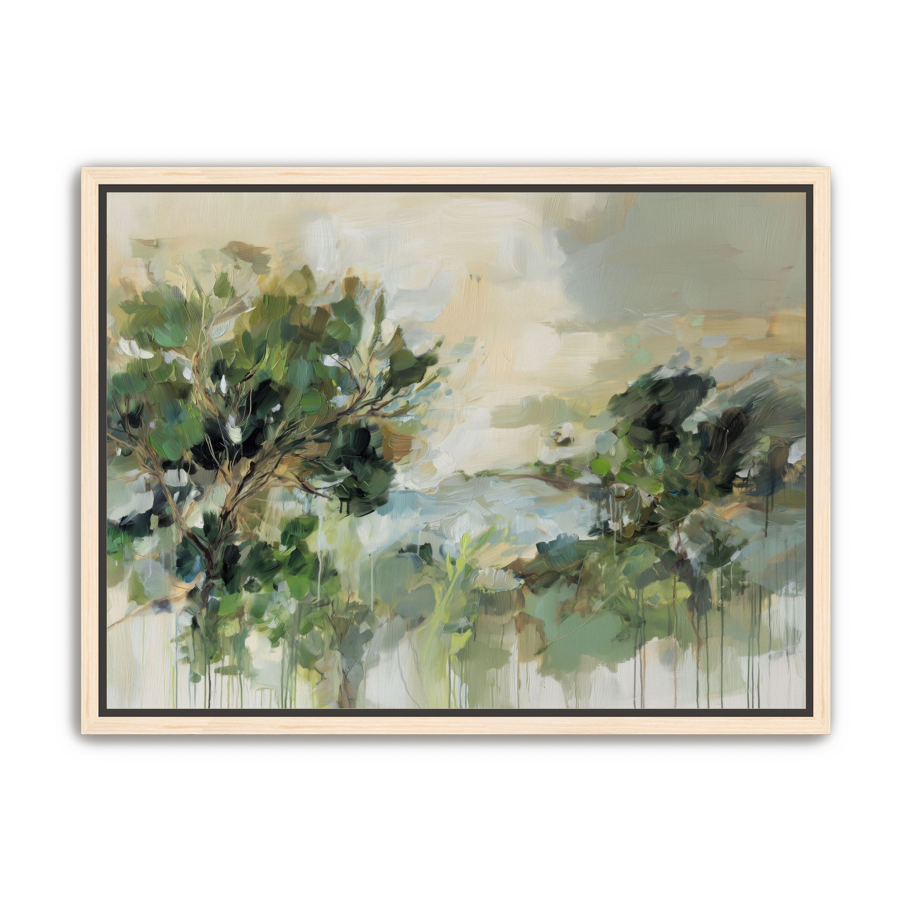 Hillside Trees in Loose Paint