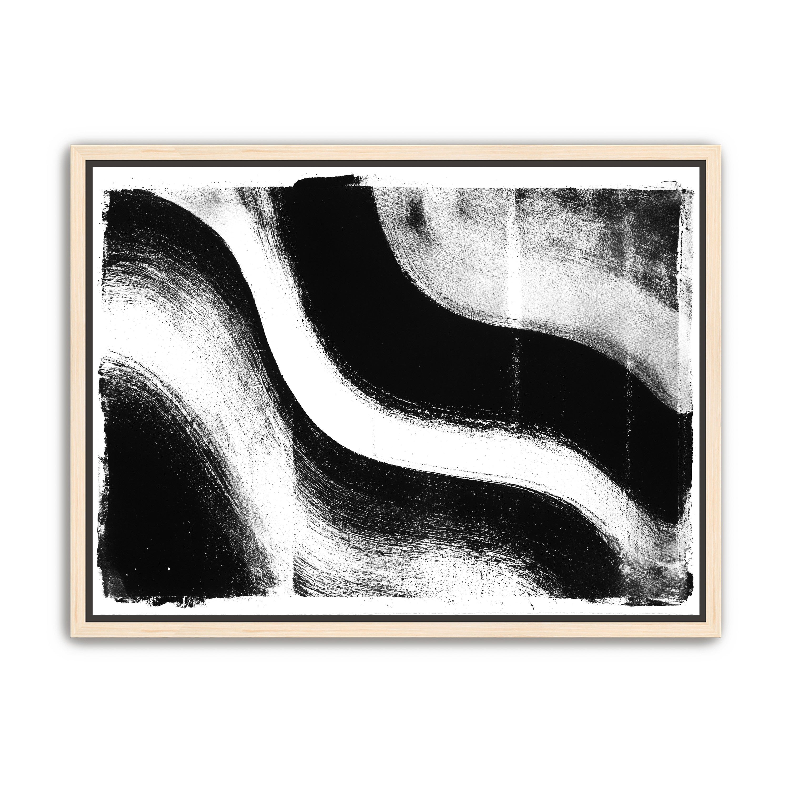 White cut through black