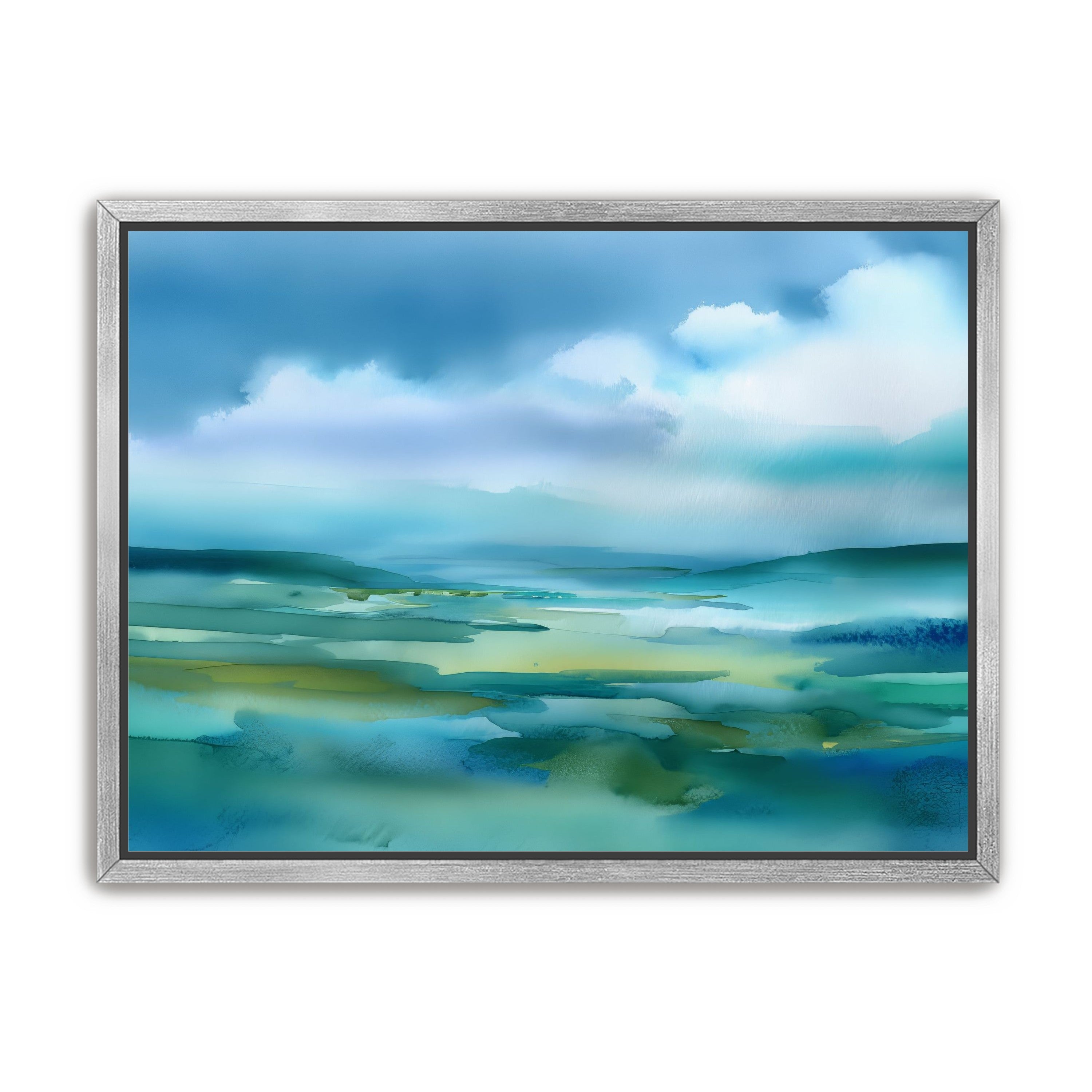 Teal Dissolving into Sky