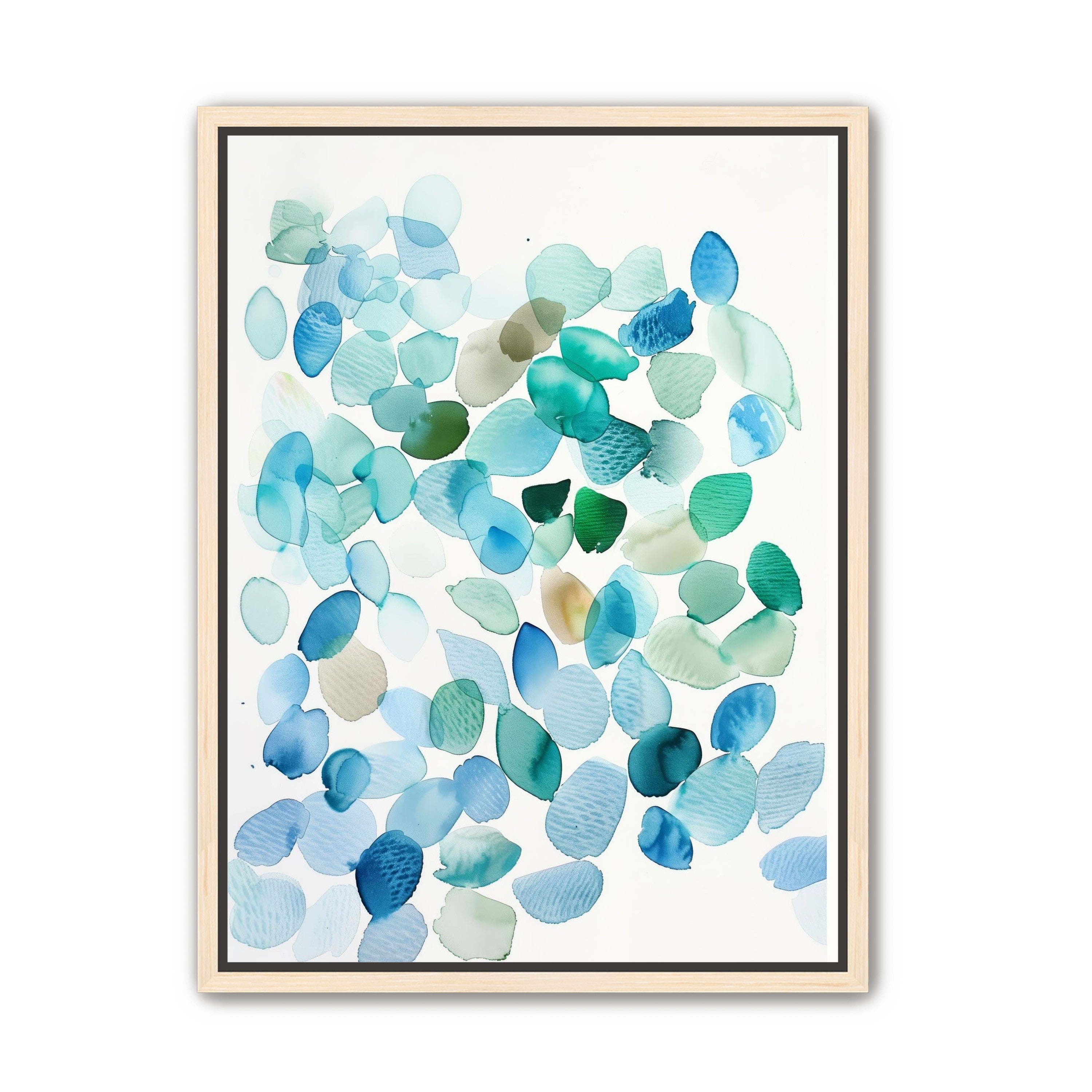 Blue and Green Petal Forms