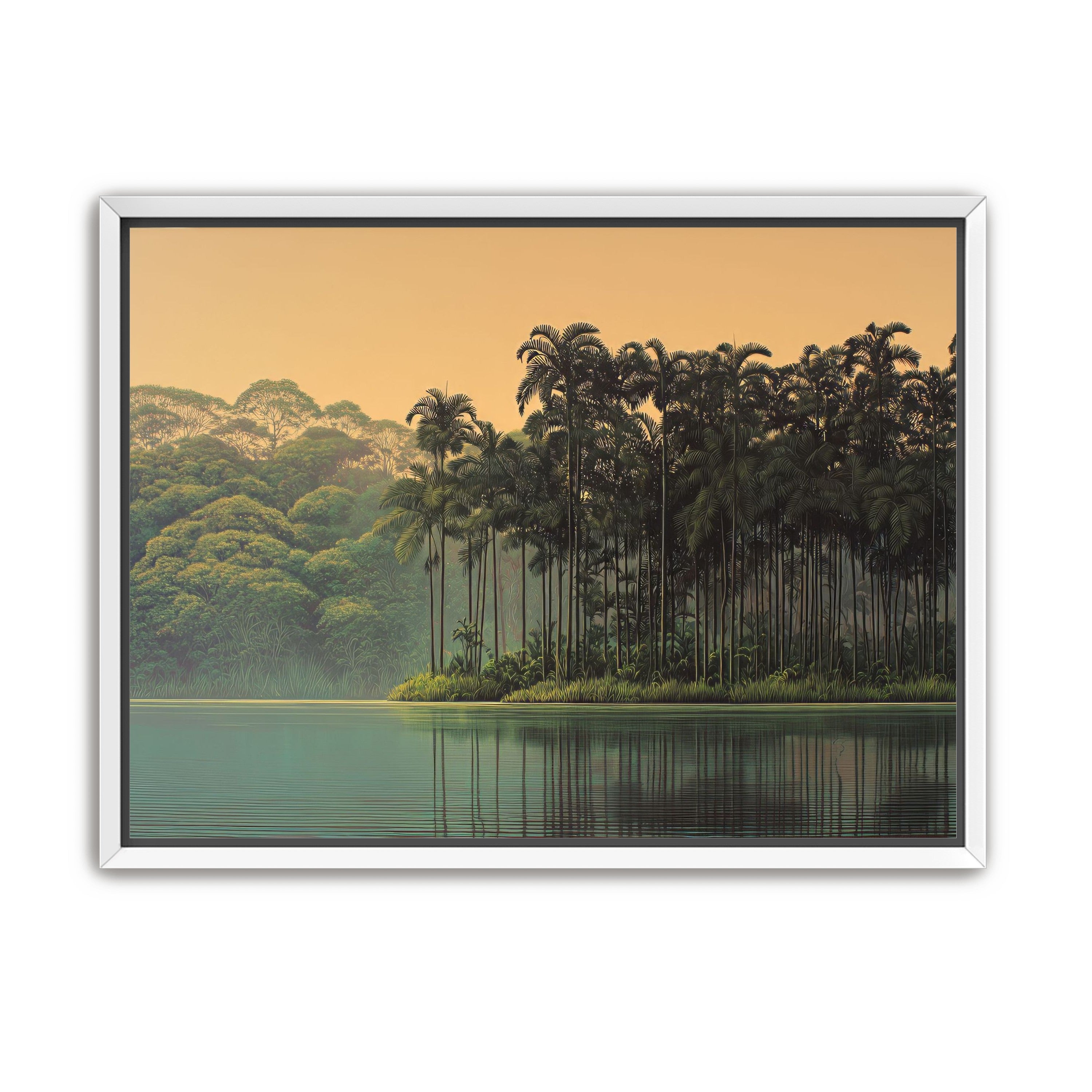 Tall Palms at Water