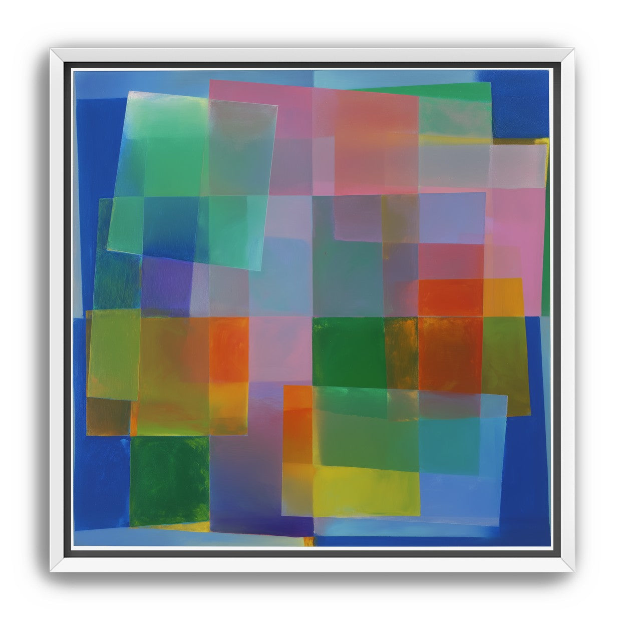 Blue depth under warm veils