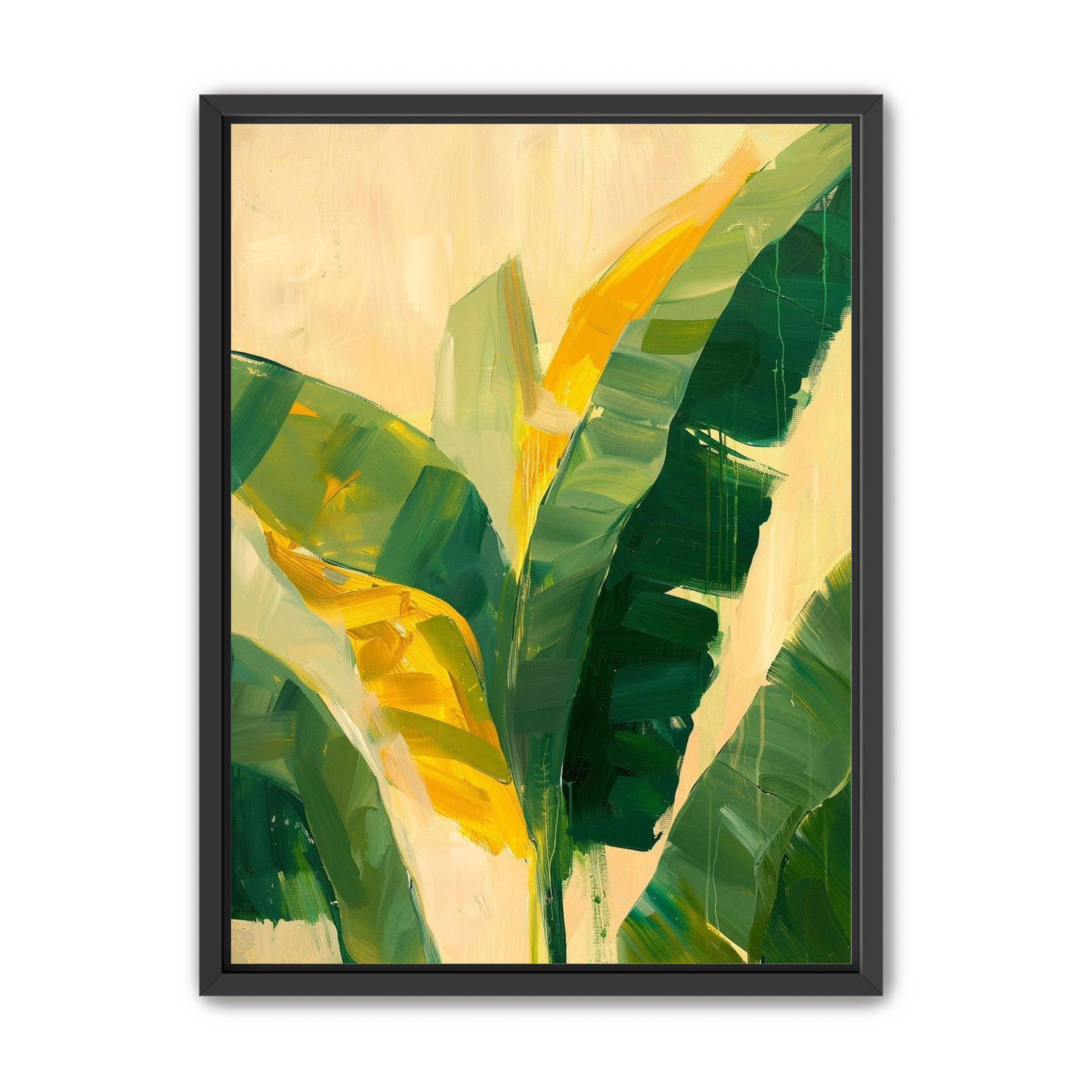 Yellow breaks through green leaves