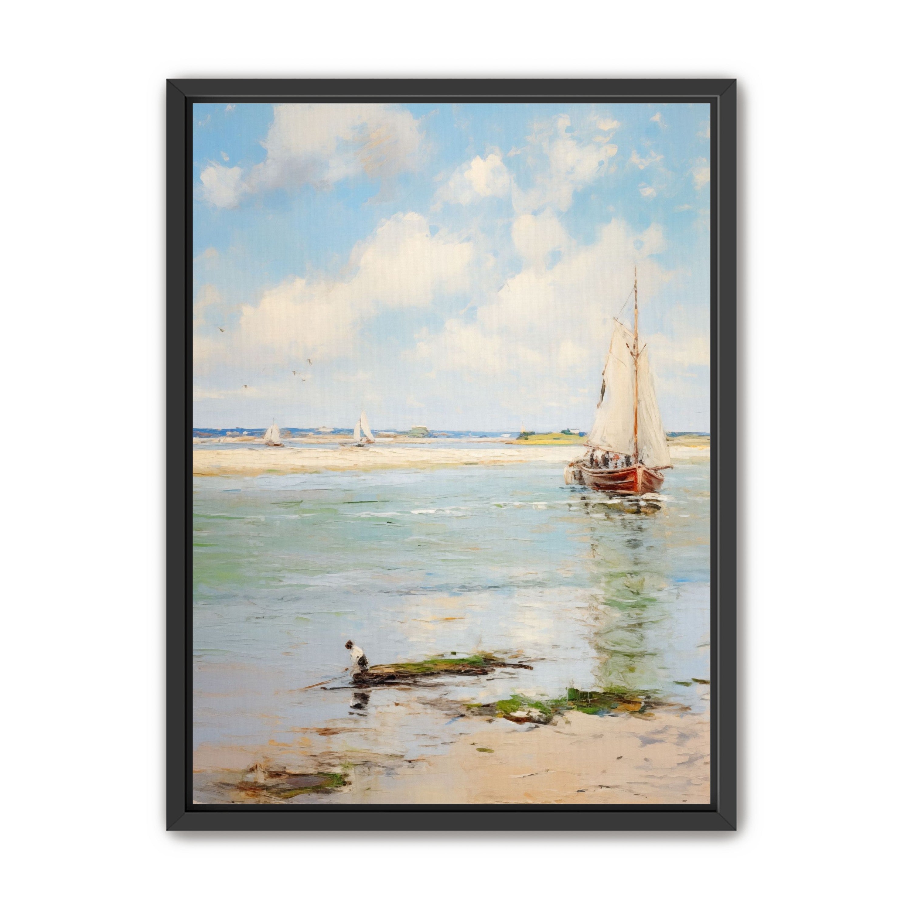 Sailboats at Peaceful Dawn