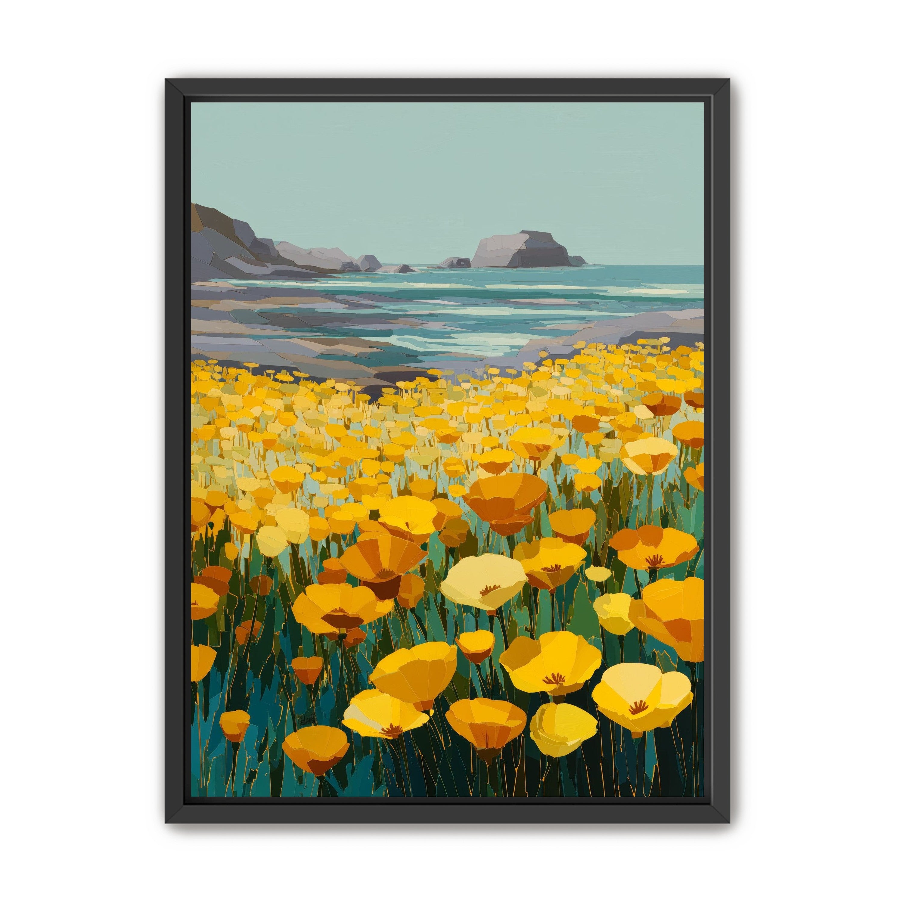 Poppy Field Facing the Pacific