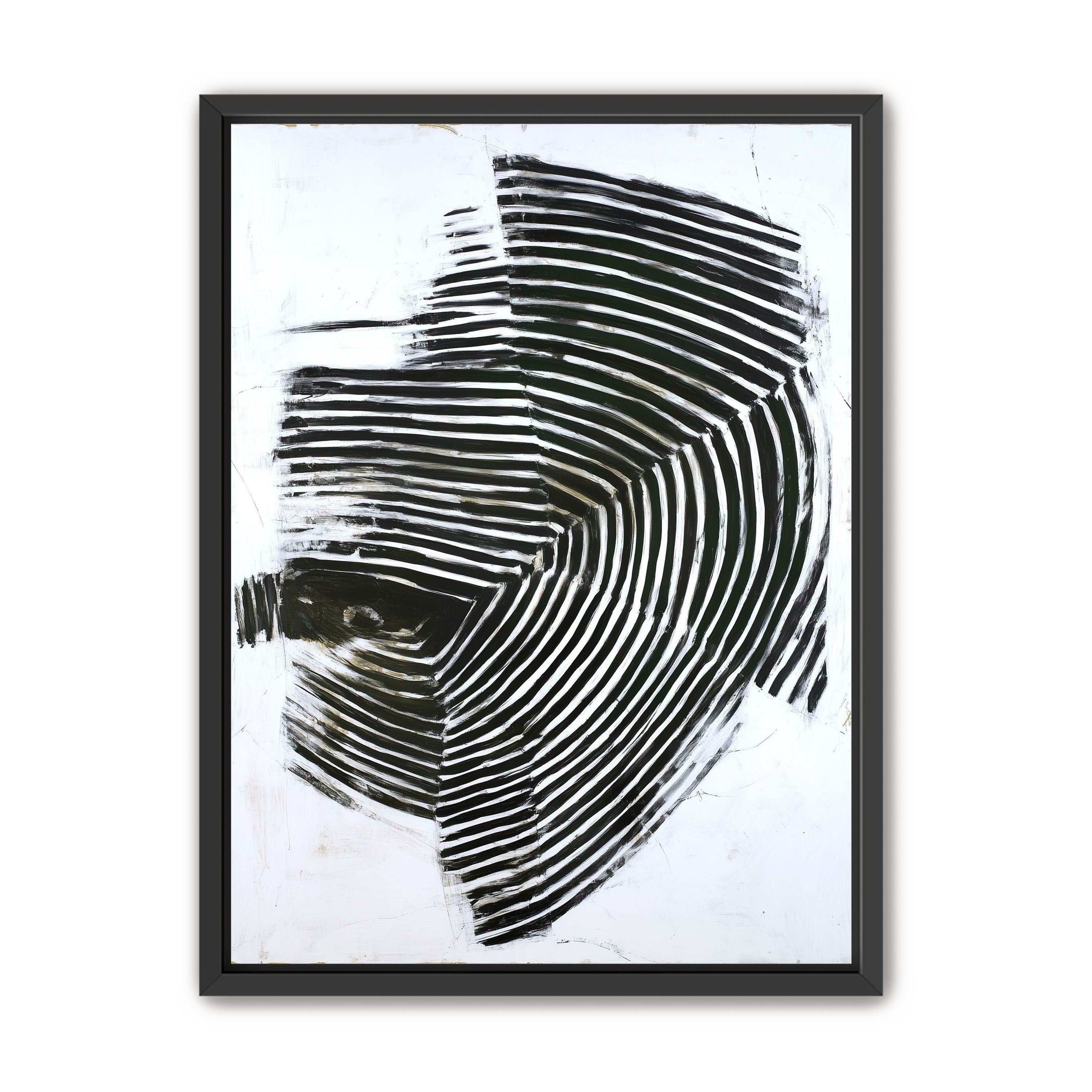 Black bands in white scrape