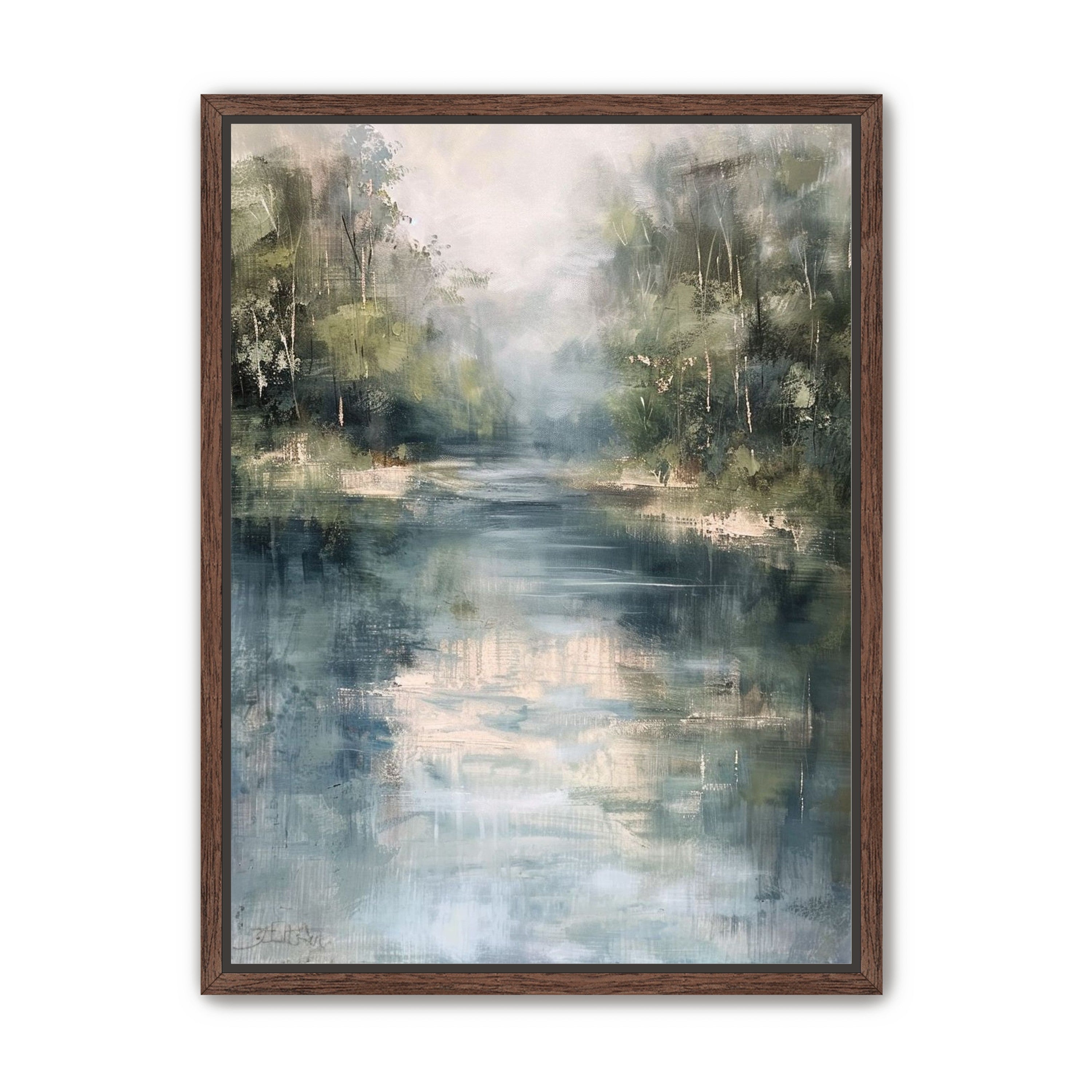 Pale sky in blue water