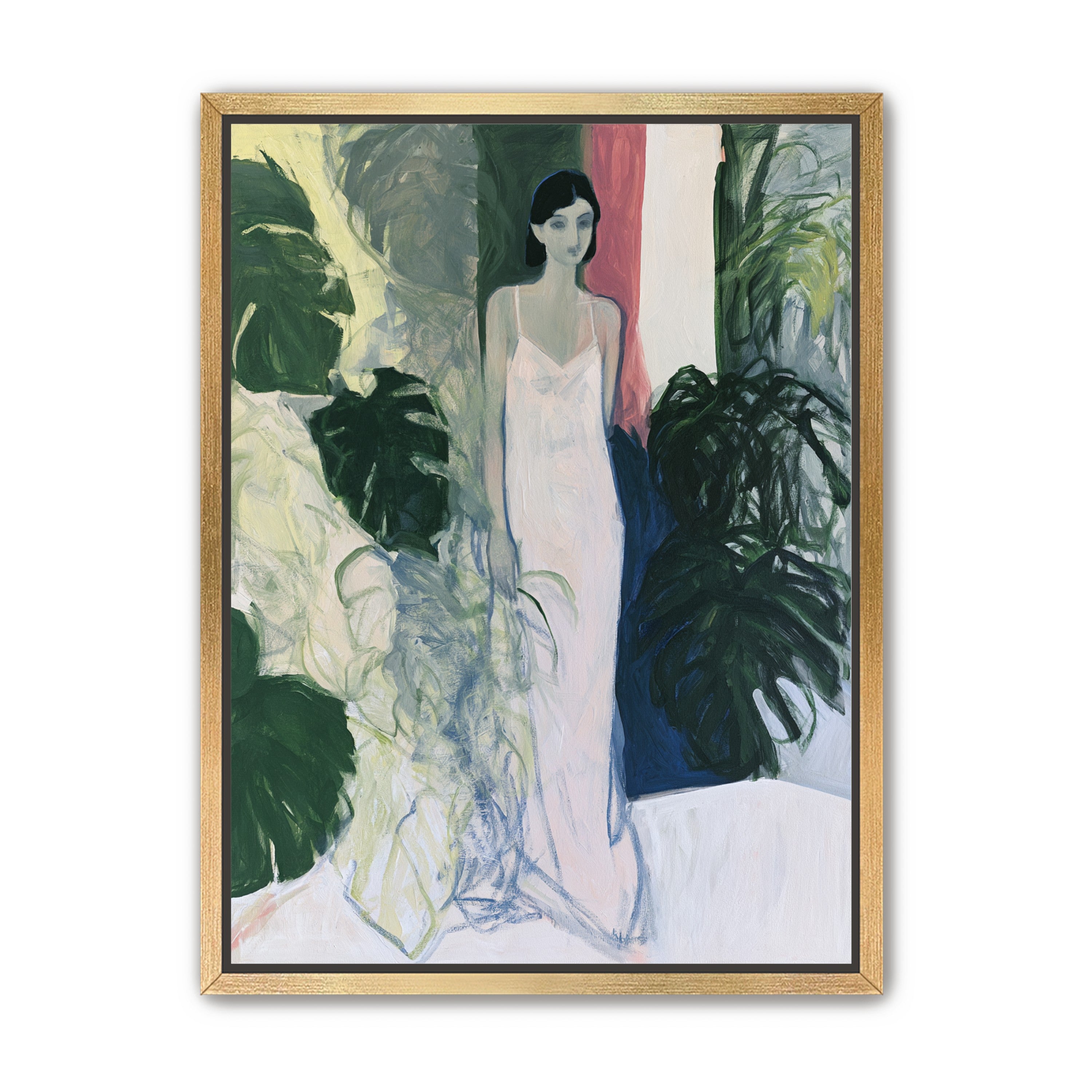A woman among the leaves