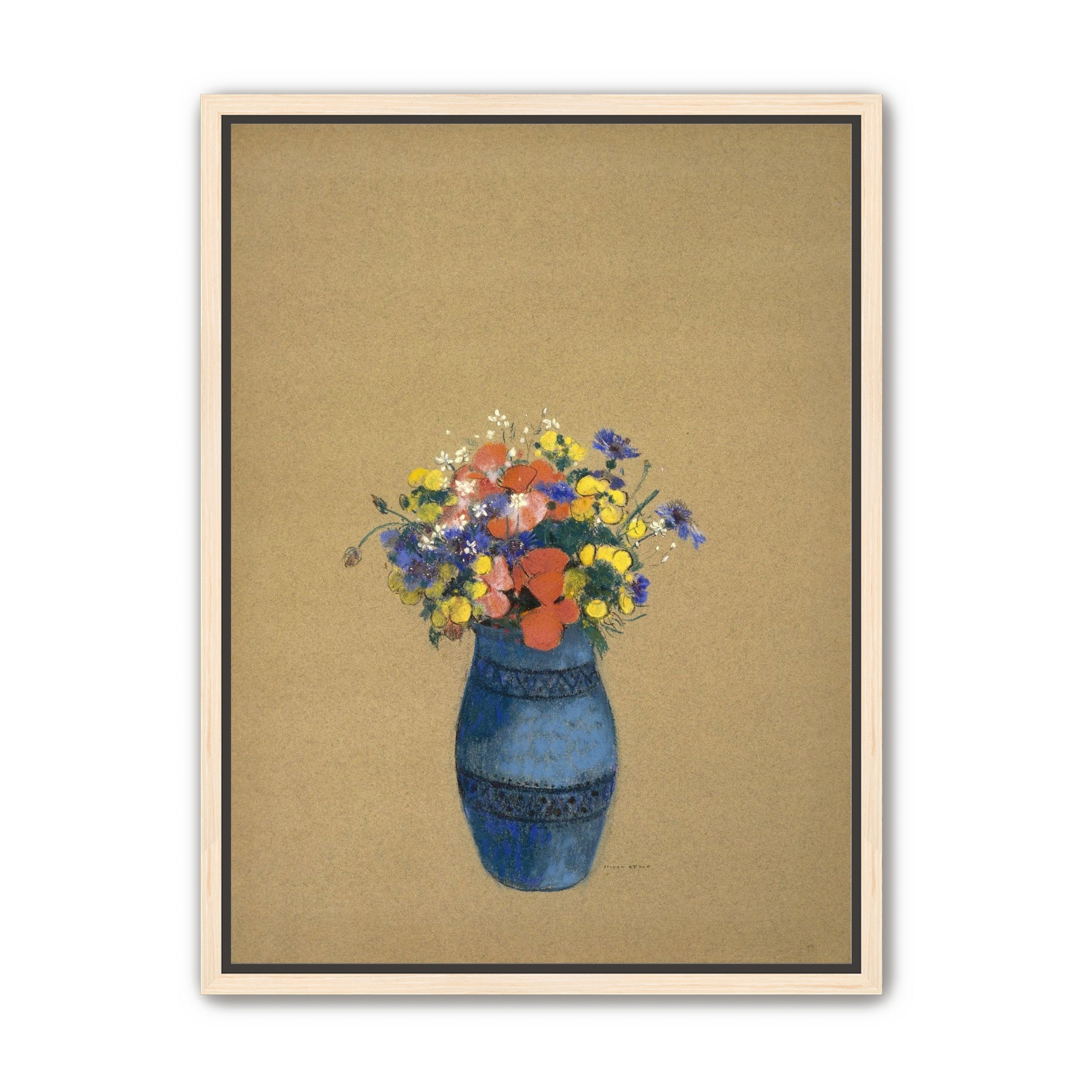A quiet vase of wildflowers