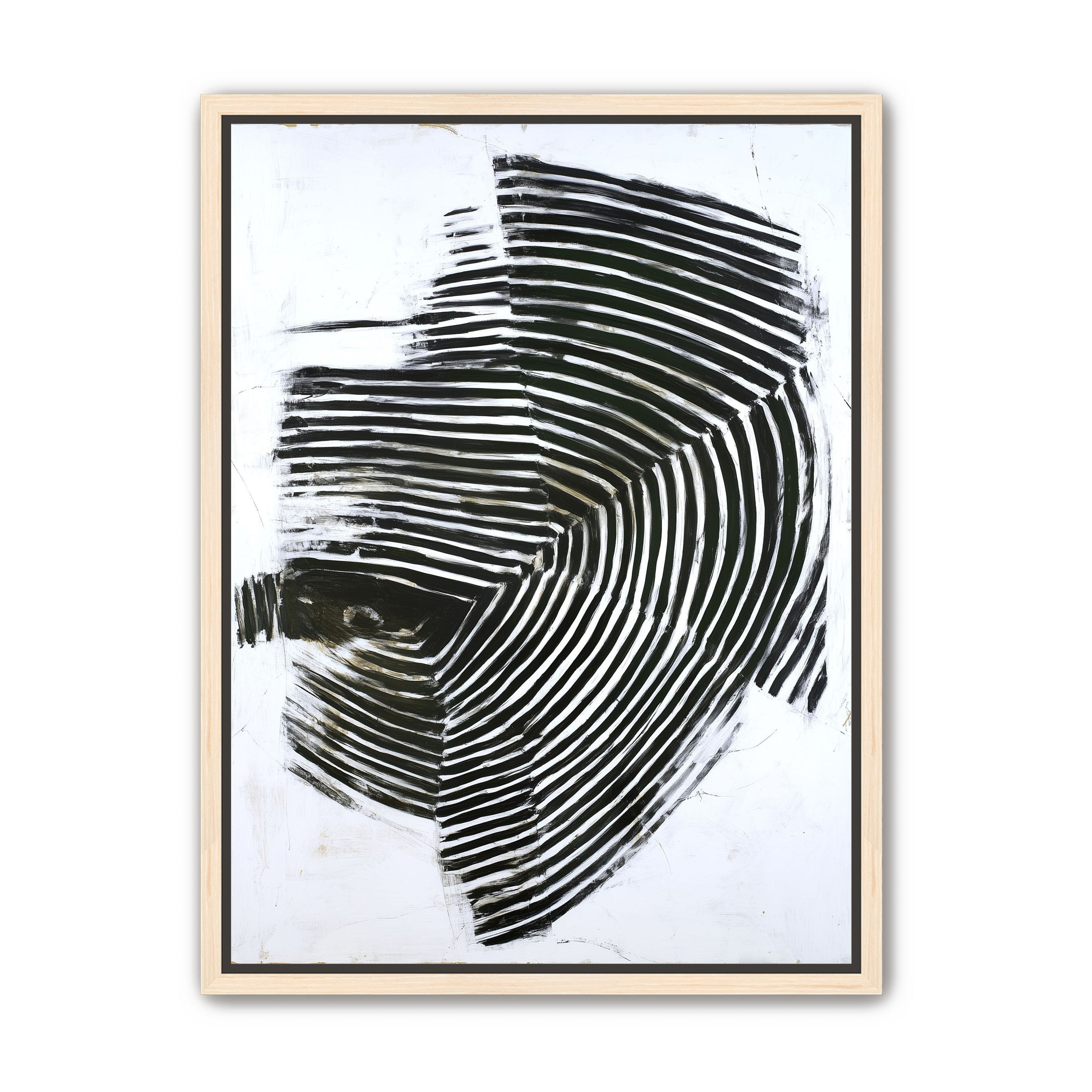 Black bands in white scrape