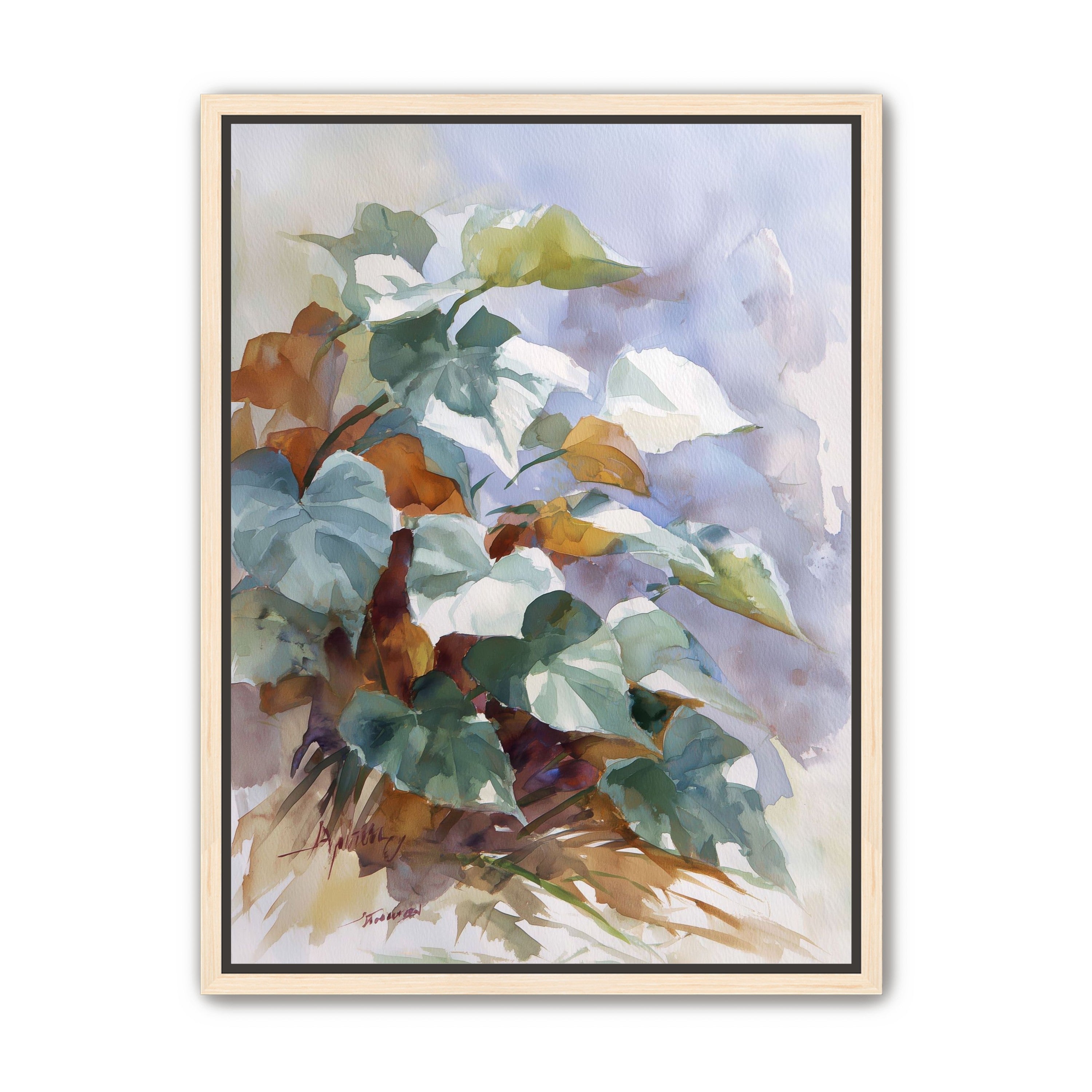Garden Leaves After Rain