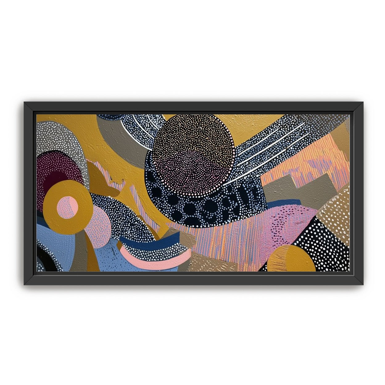 Ochre Ground with Layered Discs