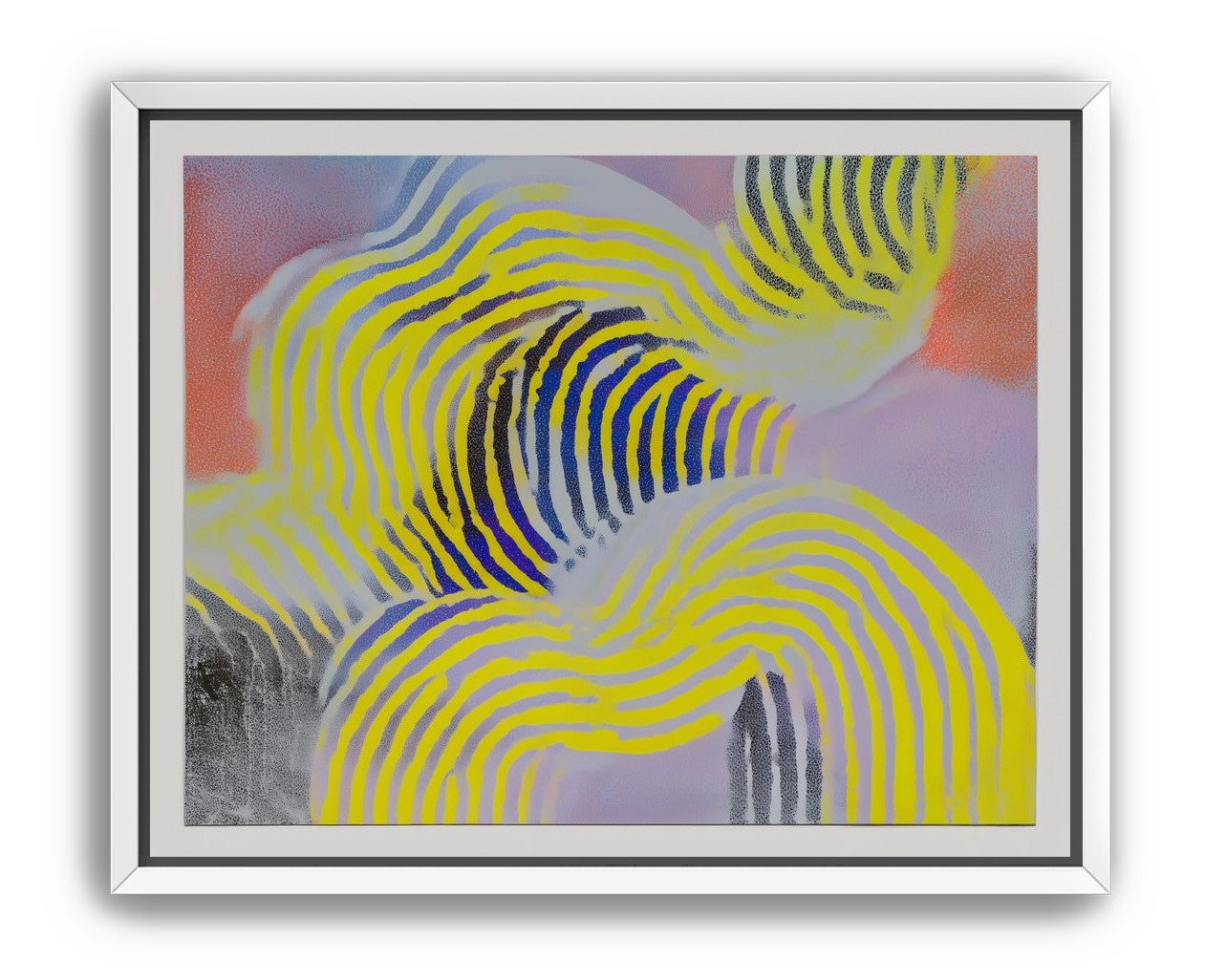 Yellow bends through violet